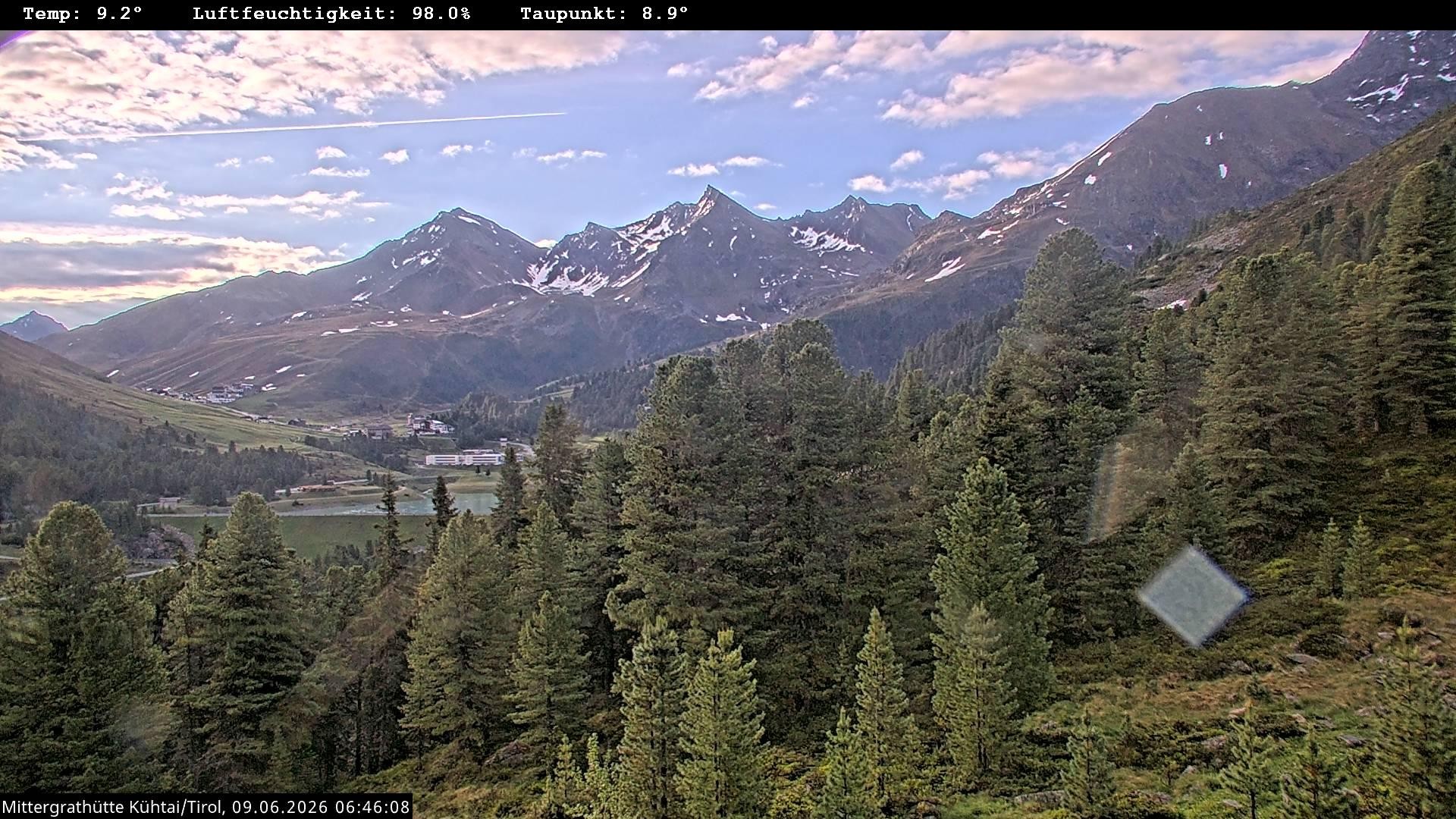 Archiv Foto Webcam Mittergrathütte in Tirol