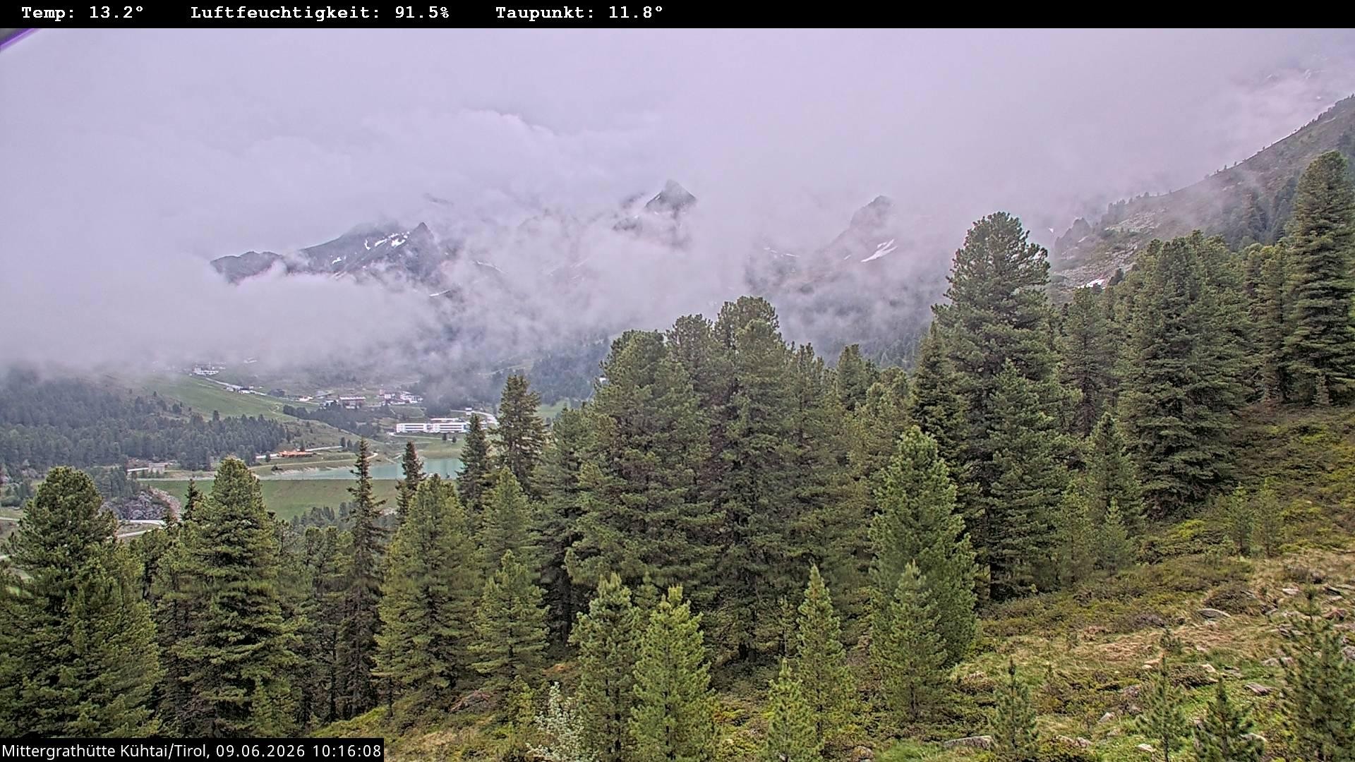 Archiv Foto Webcam Mittergrathütte in Tirol