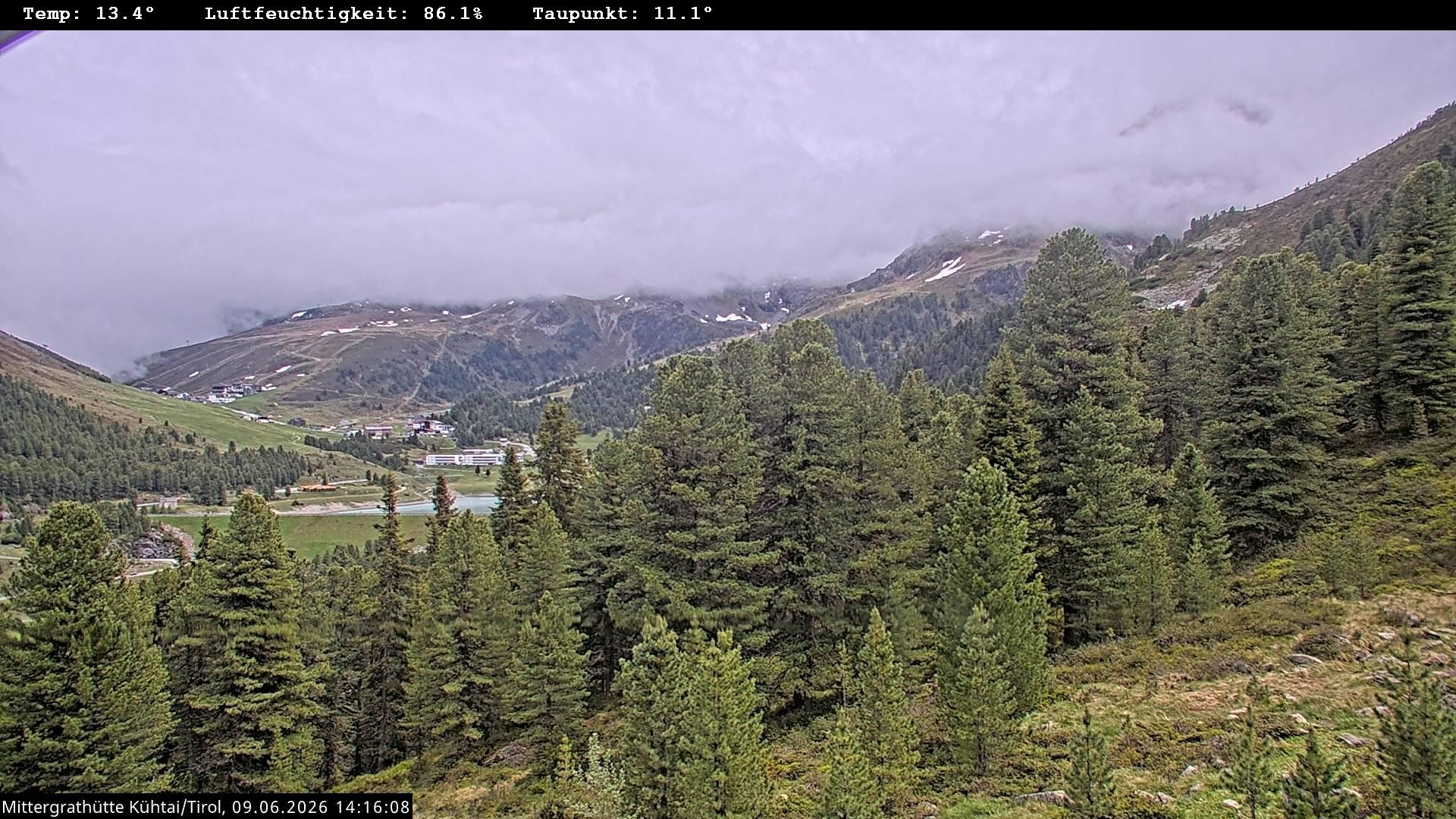 Archiv Foto Webcam Mittergrathütte in Tirol