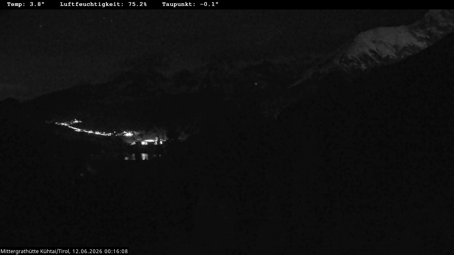 Archiv Foto Webcam Mittergrathütte in Tirol