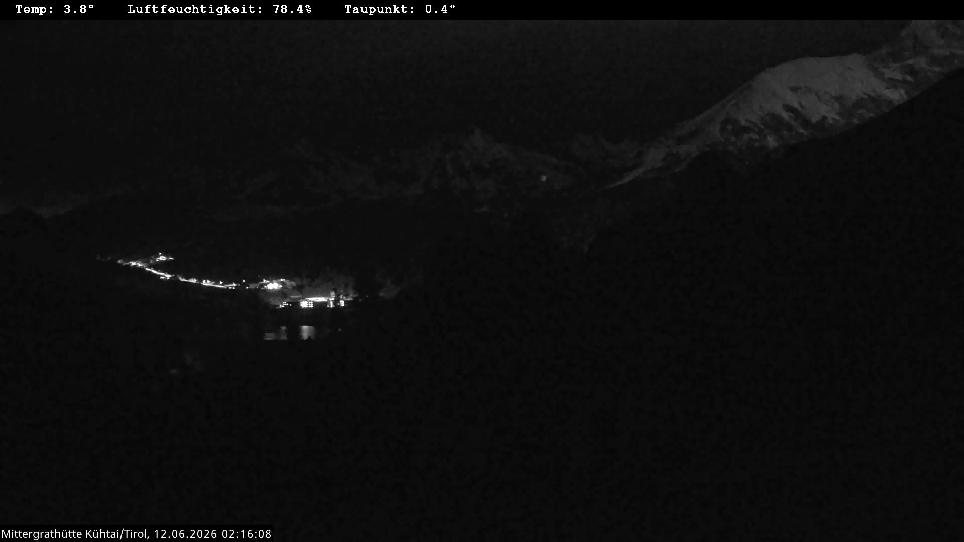 Archiv Foto Webcam Mittergrathütte in Tirol
