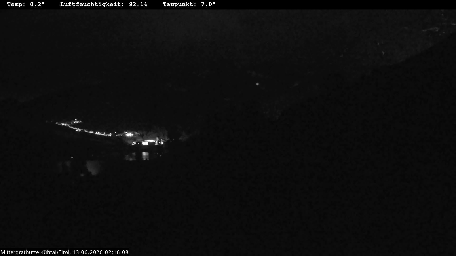 Archiv Foto Webcam Mittergrathütte in Tirol