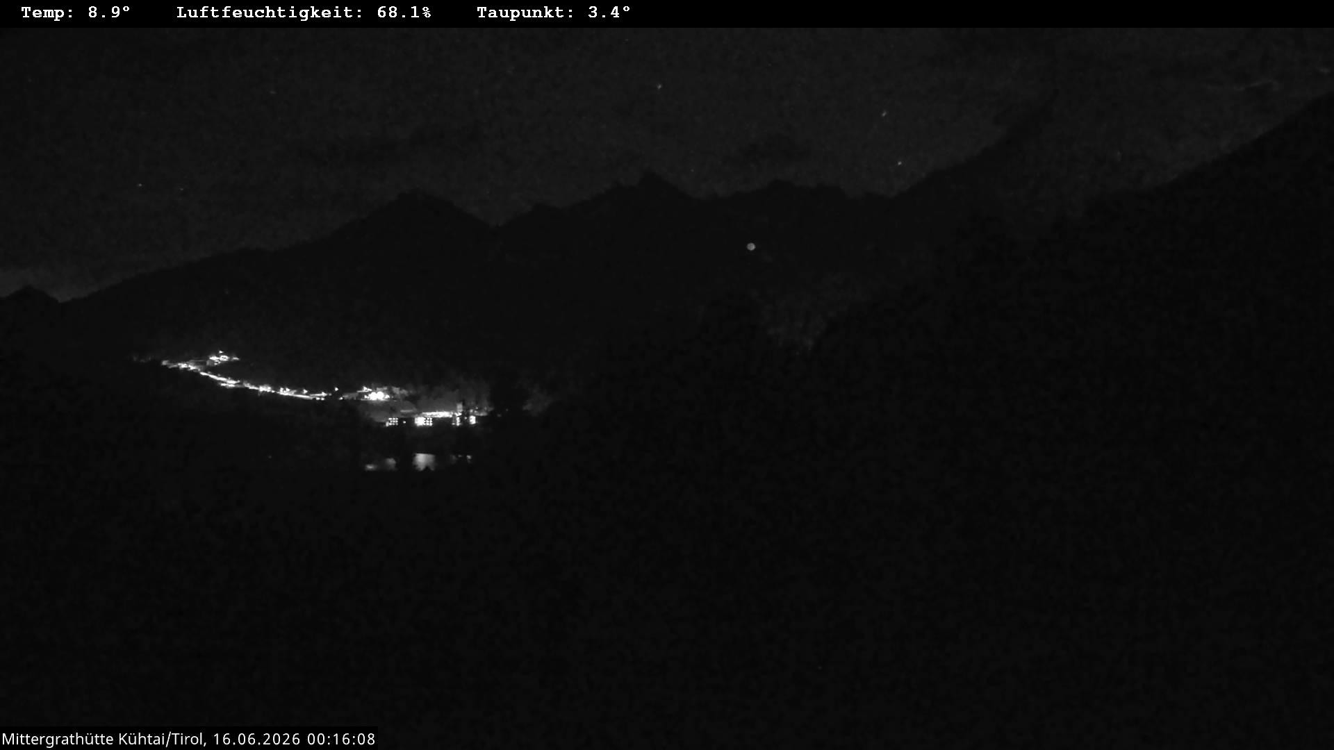 Archiv Foto Webcam Mittergrathütte in Tirol