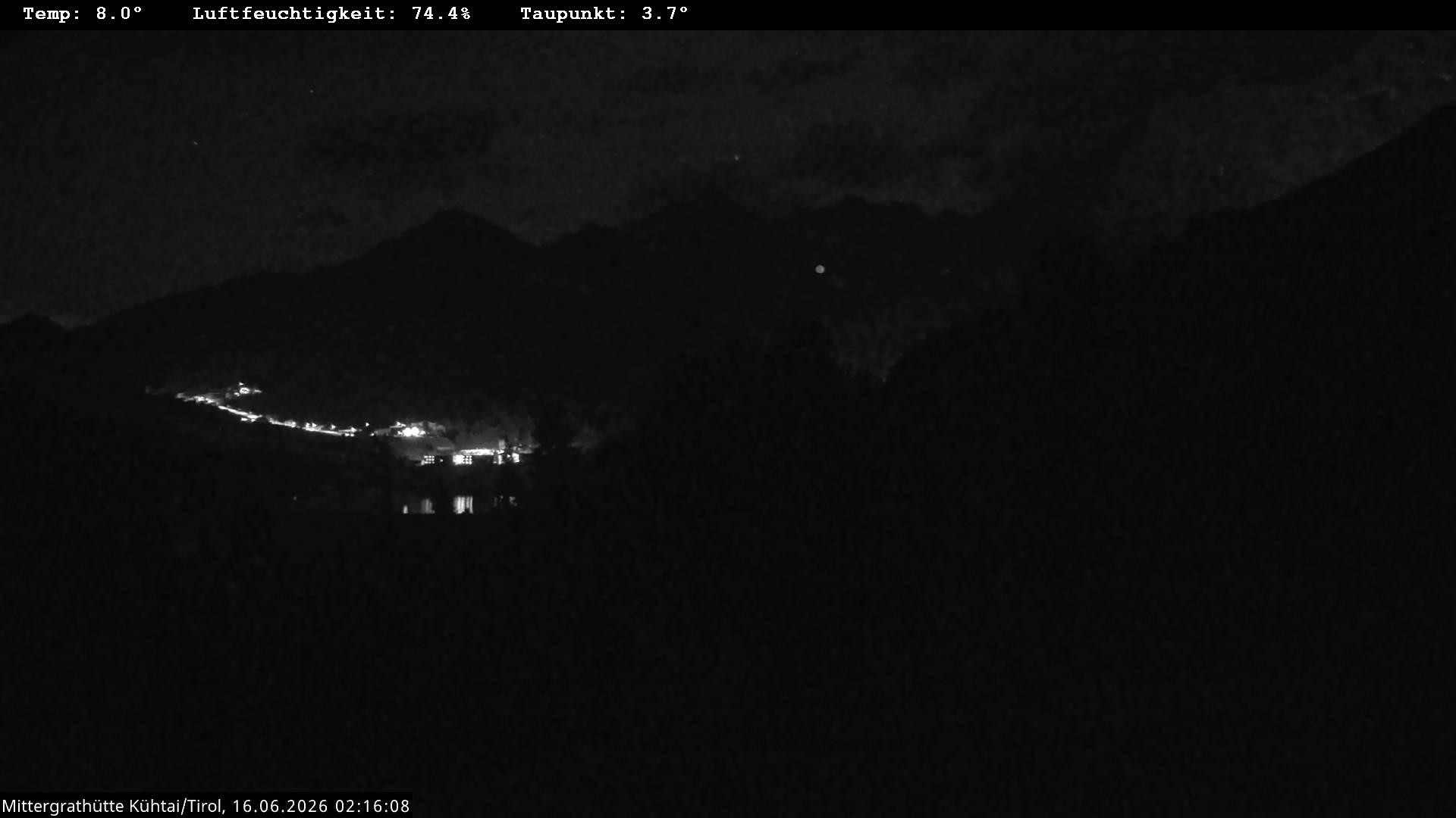 Archiv Foto Webcam Mittergrathütte in Tirol