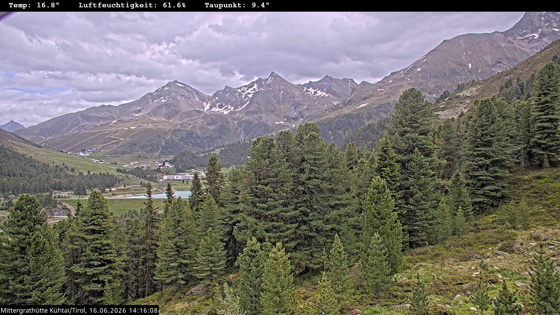 Archiv Foto Webcam Mittergrathütte in Tirol