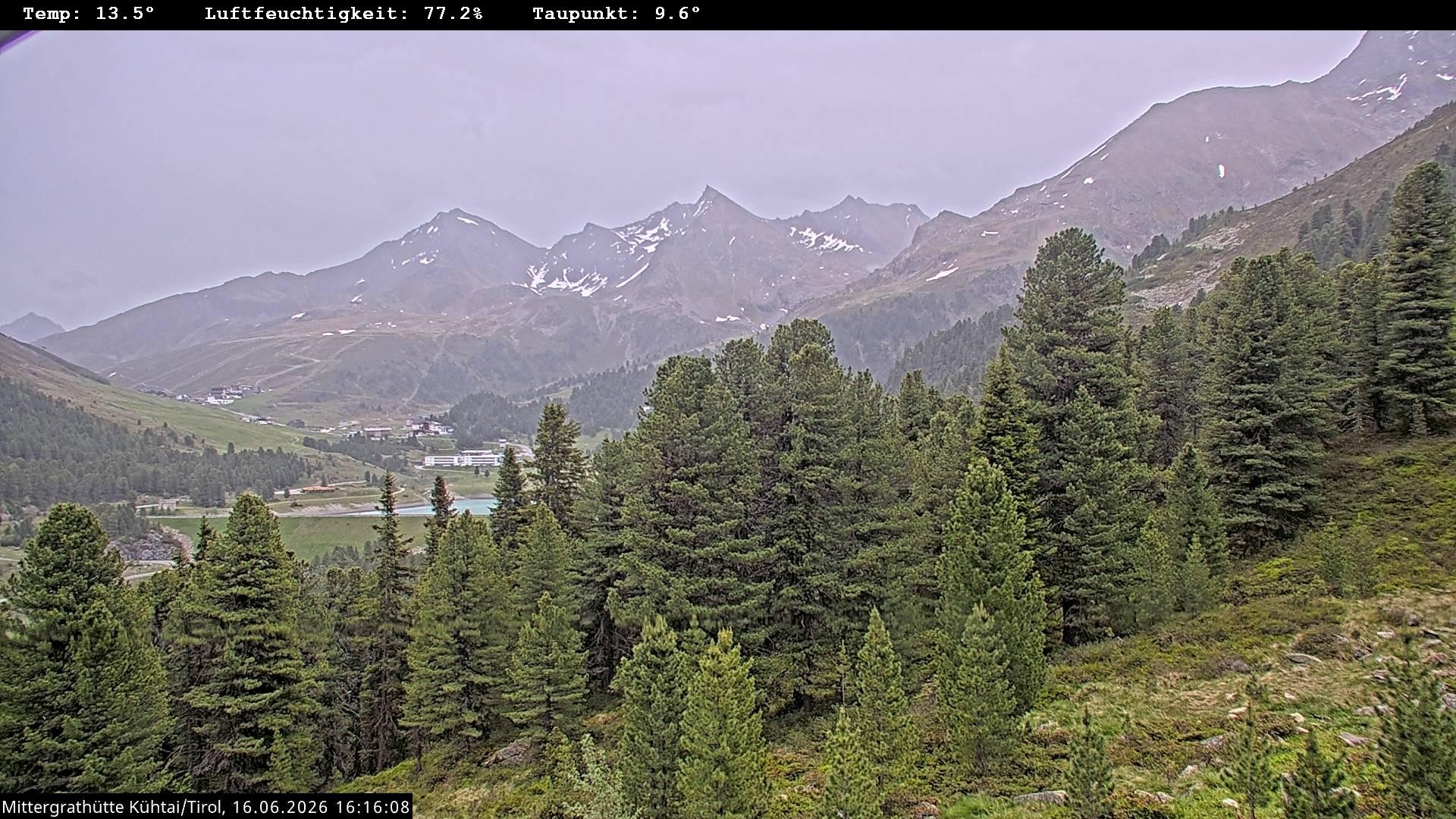 Archiv Foto Webcam Mittergrathütte in Tirol