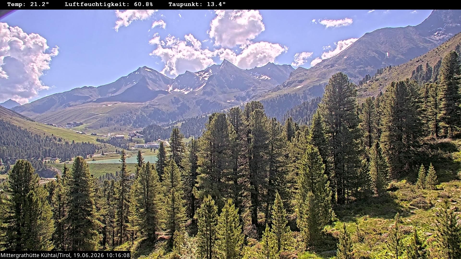 Archiv Foto Webcam Mittergrathütte in Tirol