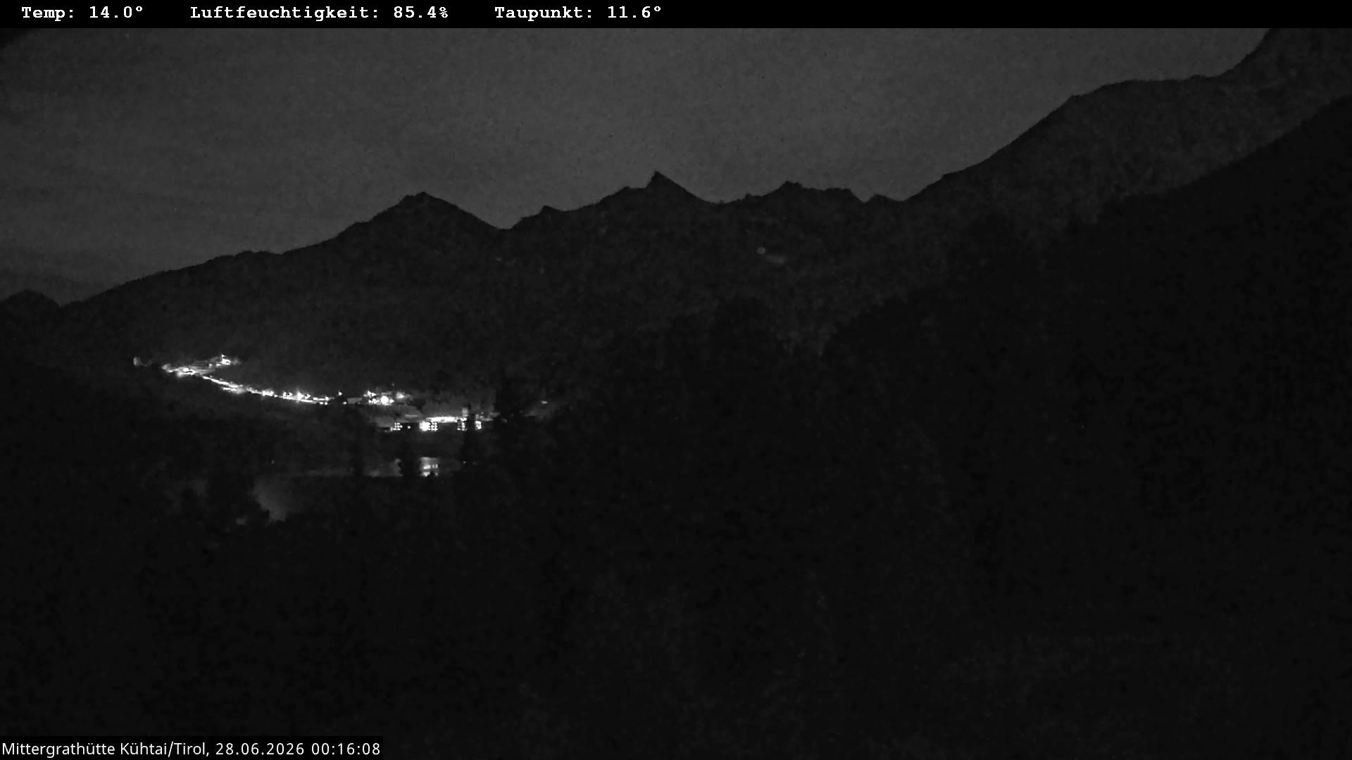 Archiv Foto Webcam Mittergrathütte in Tirol