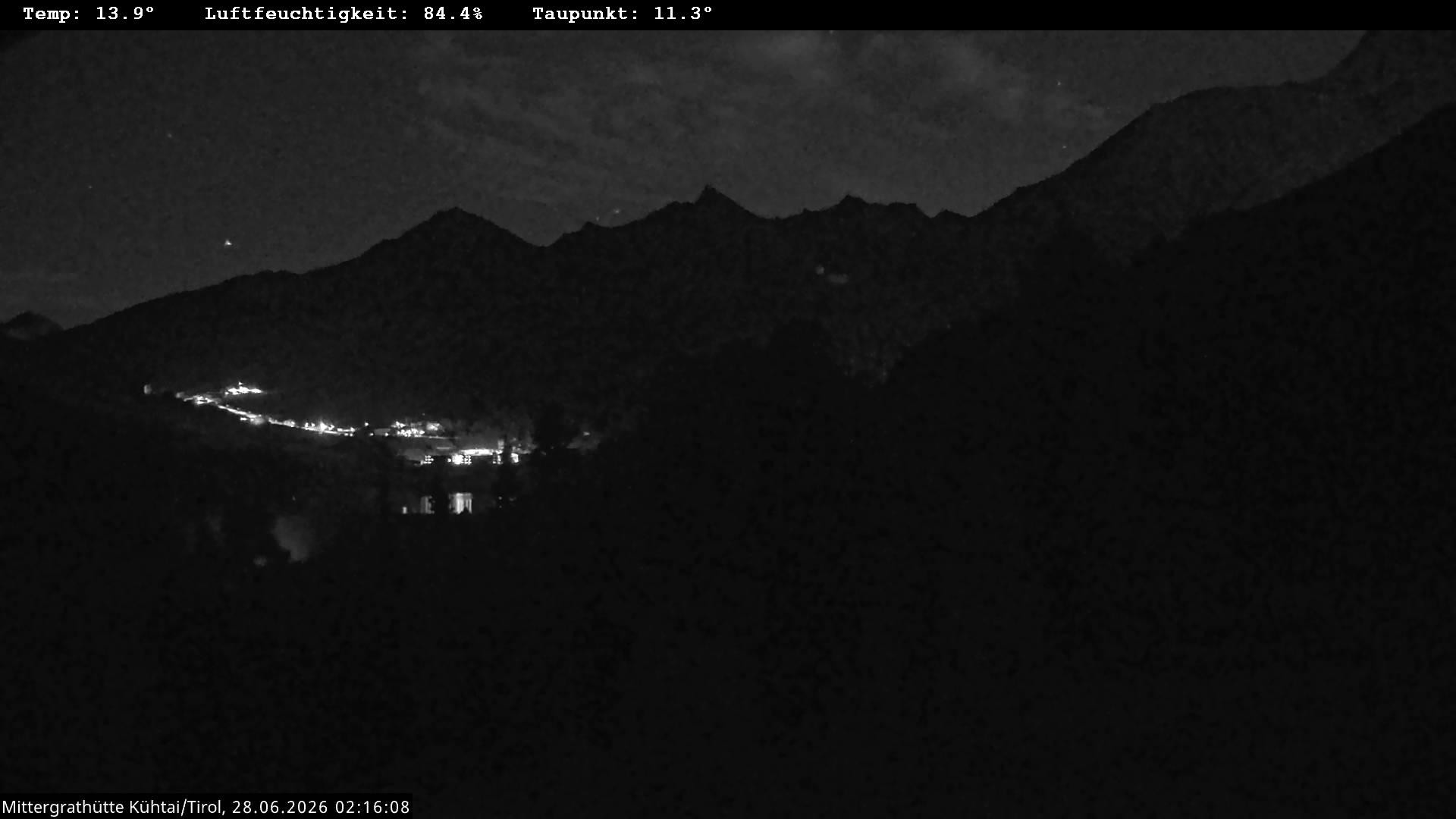 Archiv Foto Webcam Mittergrathütte in Tirol