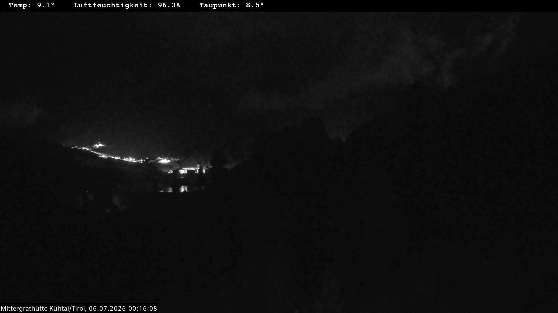 Archiv Foto Webcam Mittergrathütte in Tirol