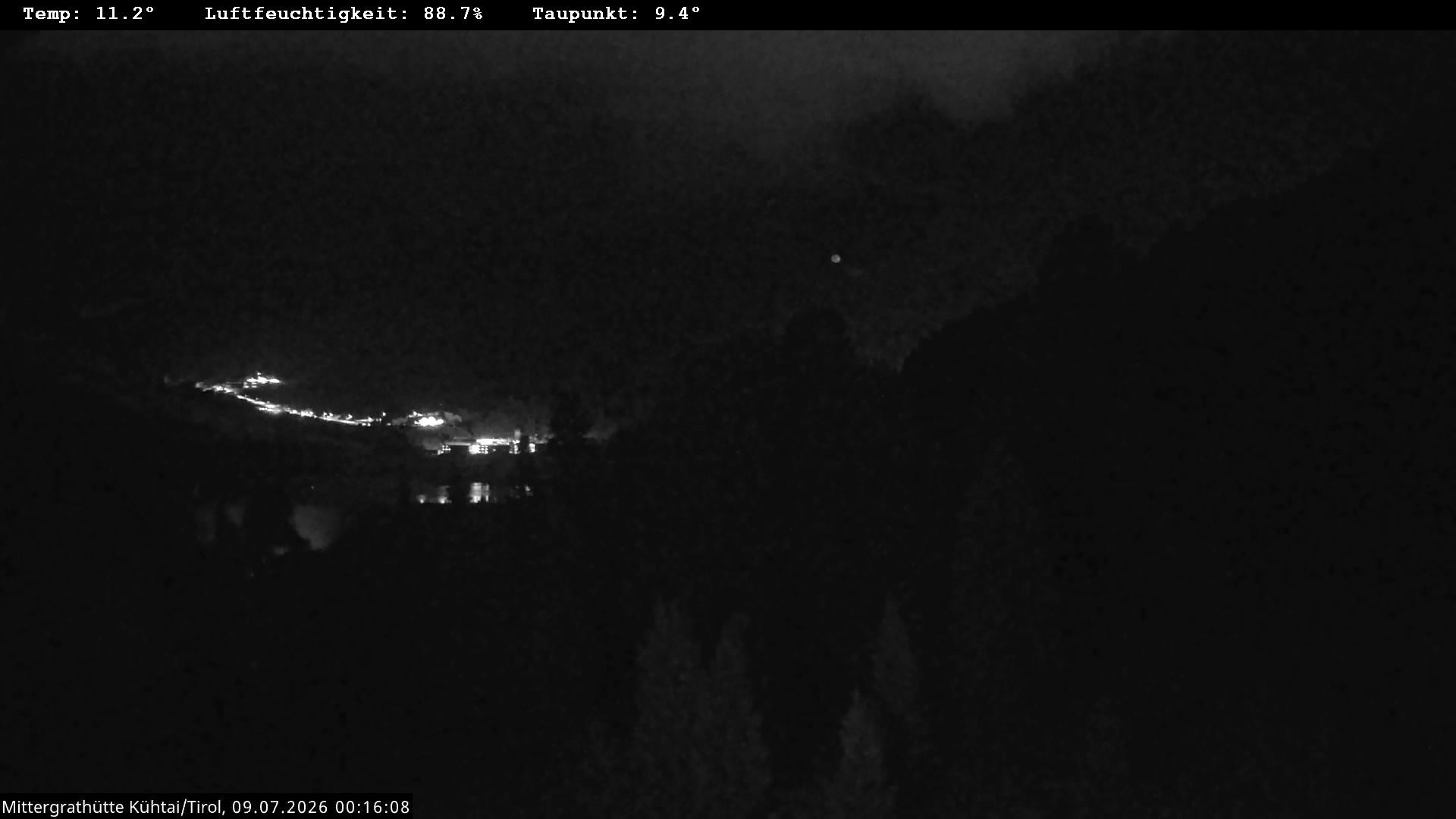 Archiv Foto Webcam Mittergrathütte in Tirol