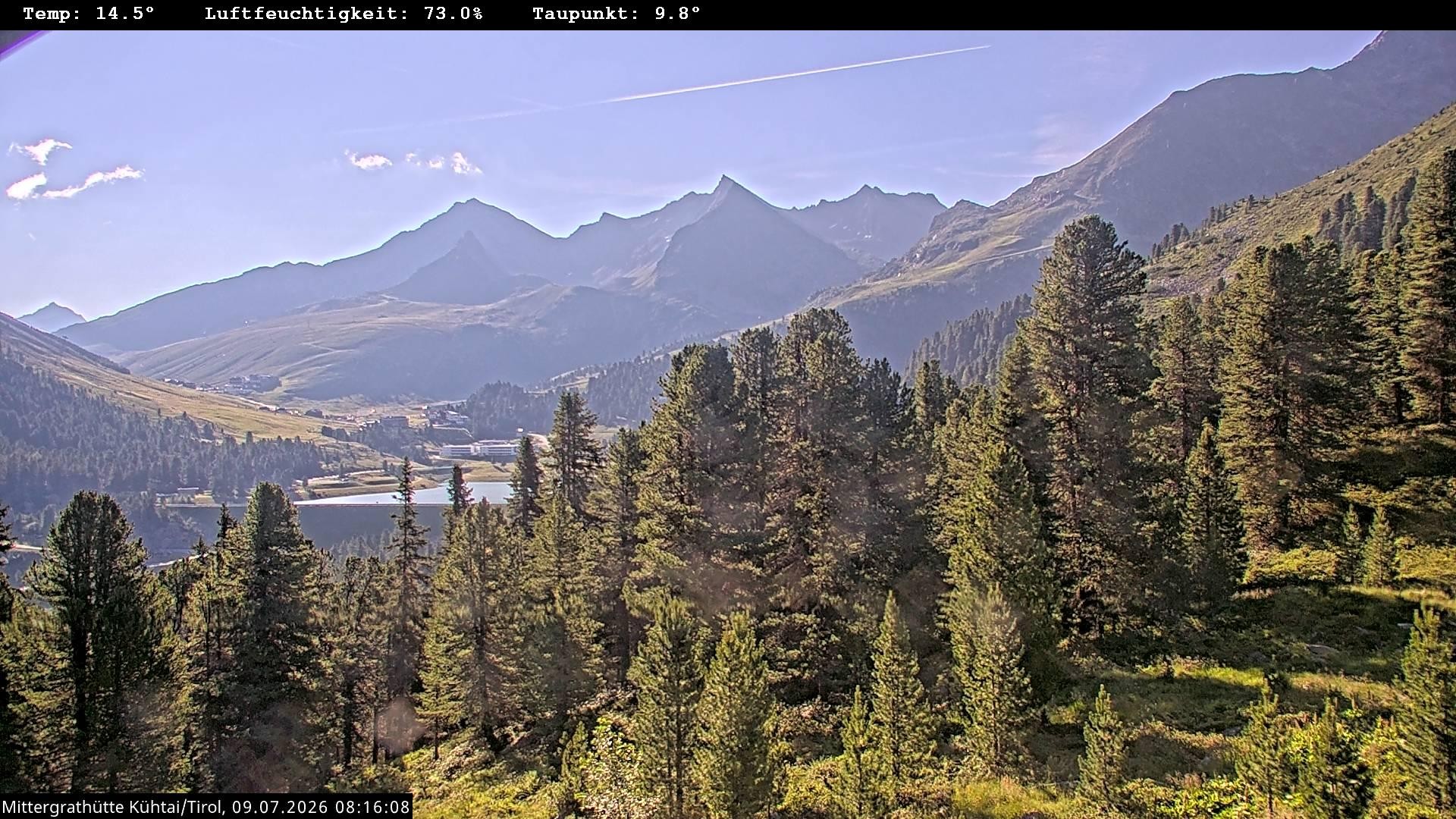 Archiv Foto Webcam Mittergrathütte in Tirol
