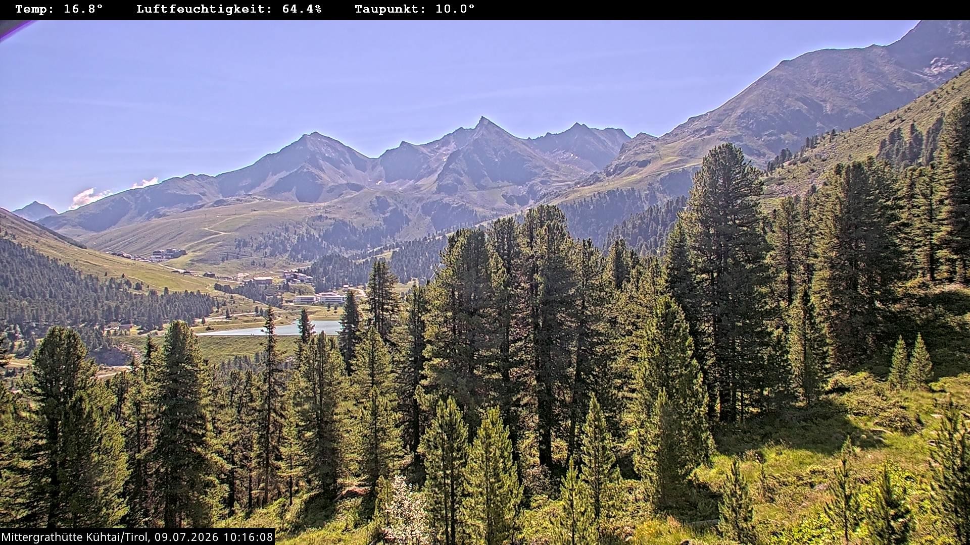Archiv Foto Webcam Mittergrathütte in Tirol
