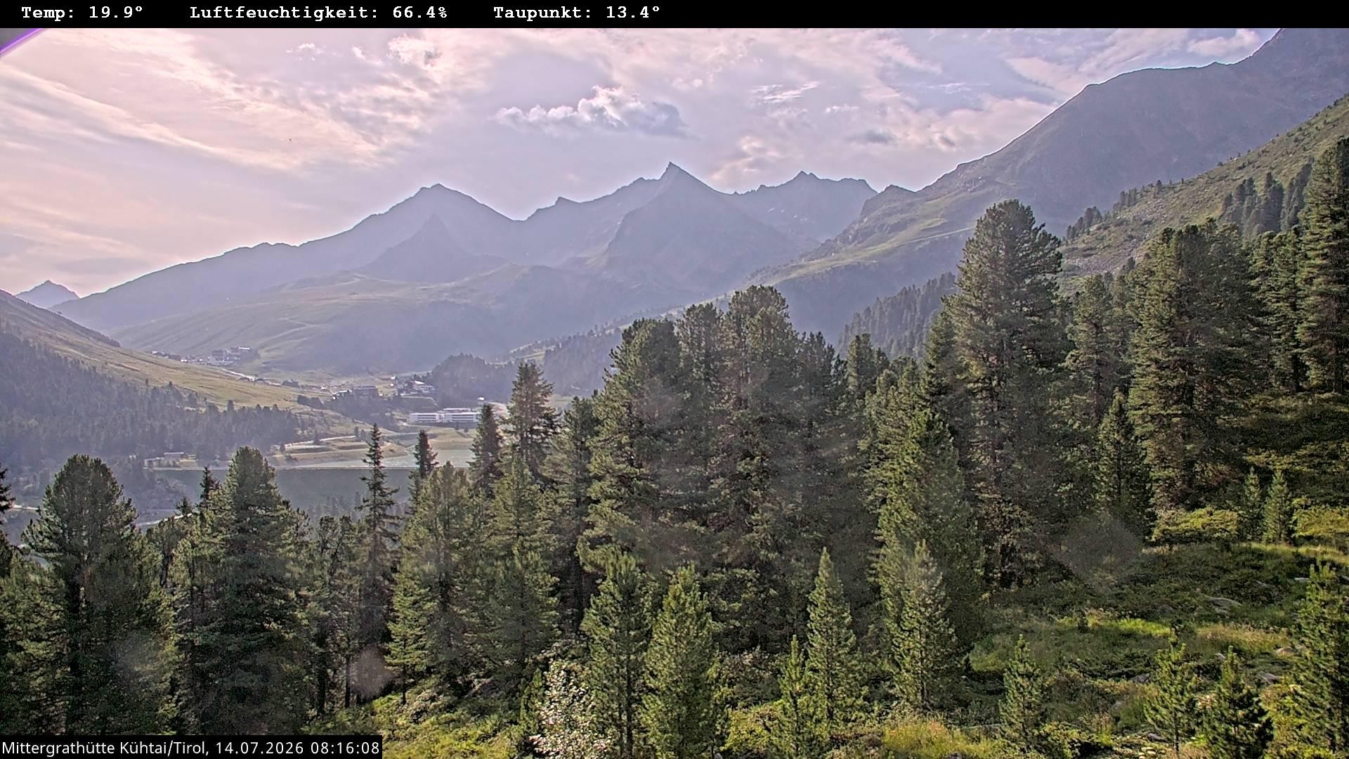Archiv Foto Webcam Mittergrathütte in Tirol