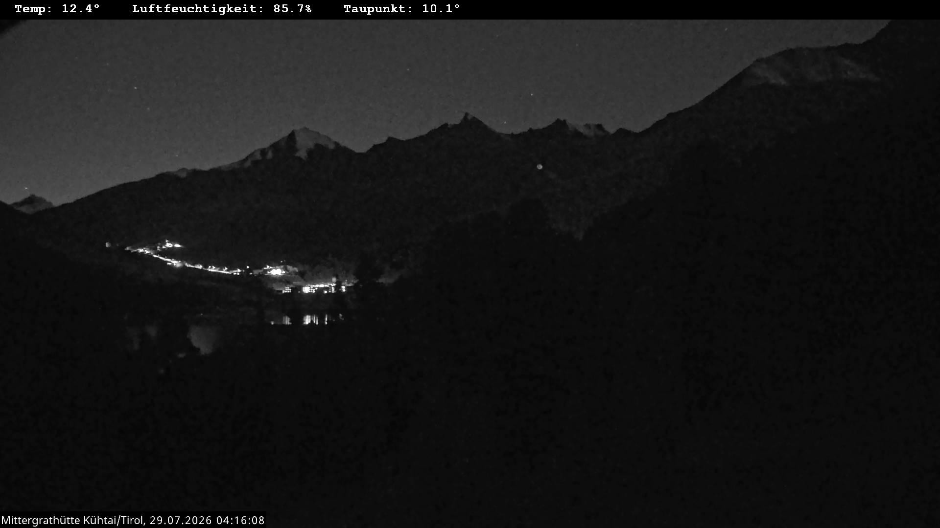 Archiv Foto Webcam Mittergrathütte in Tirol