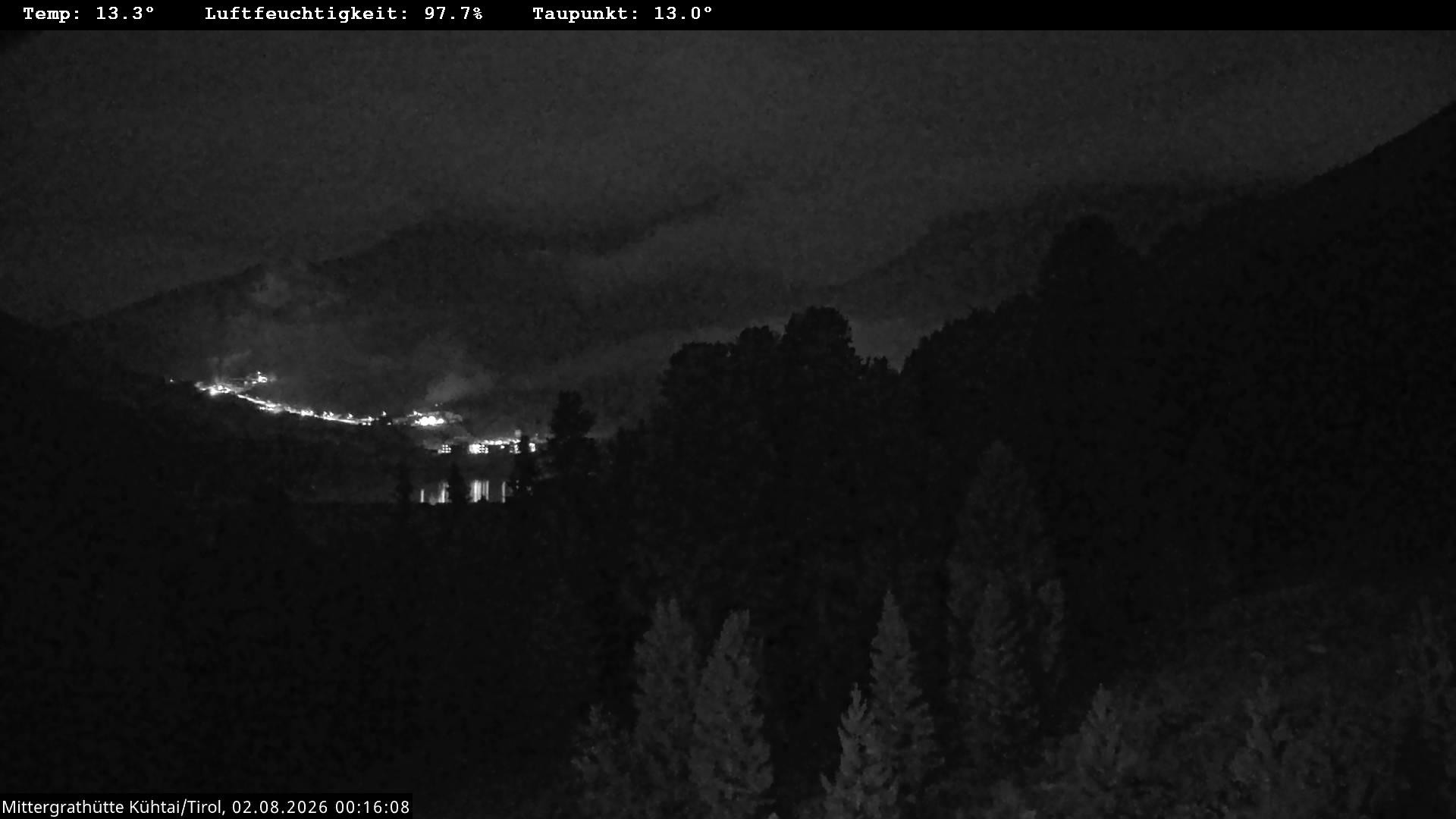 Archiv Foto Webcam Mittergrathütte in Tirol