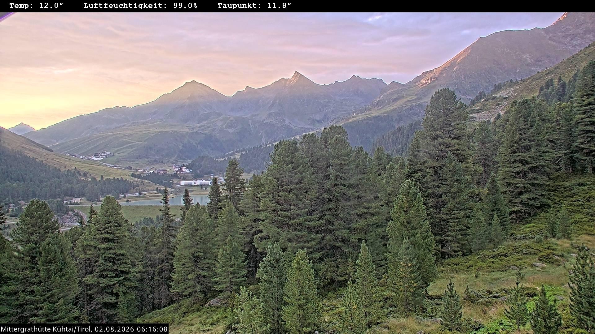 Archiv Foto Webcam Mittergrathütte in Tirol