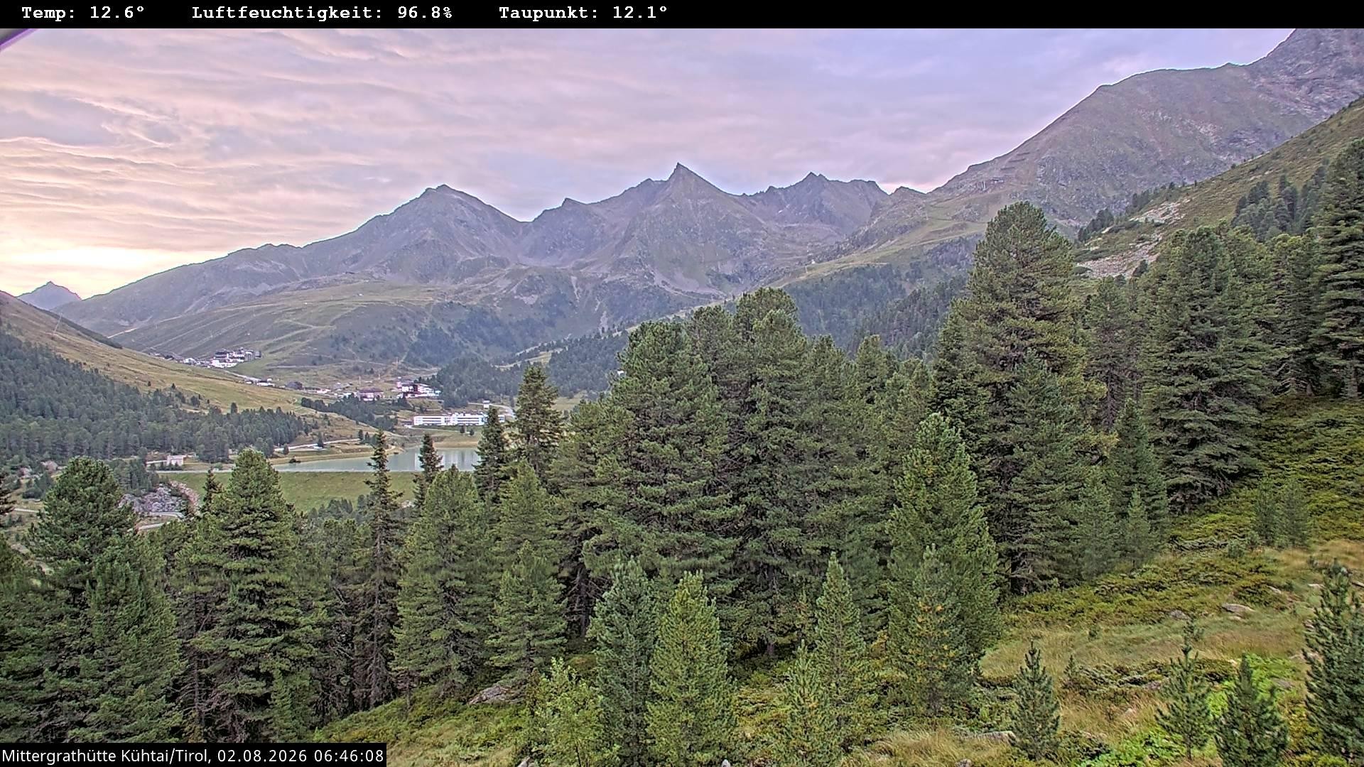 Archiv Foto Webcam Mittergrathütte in Tirol