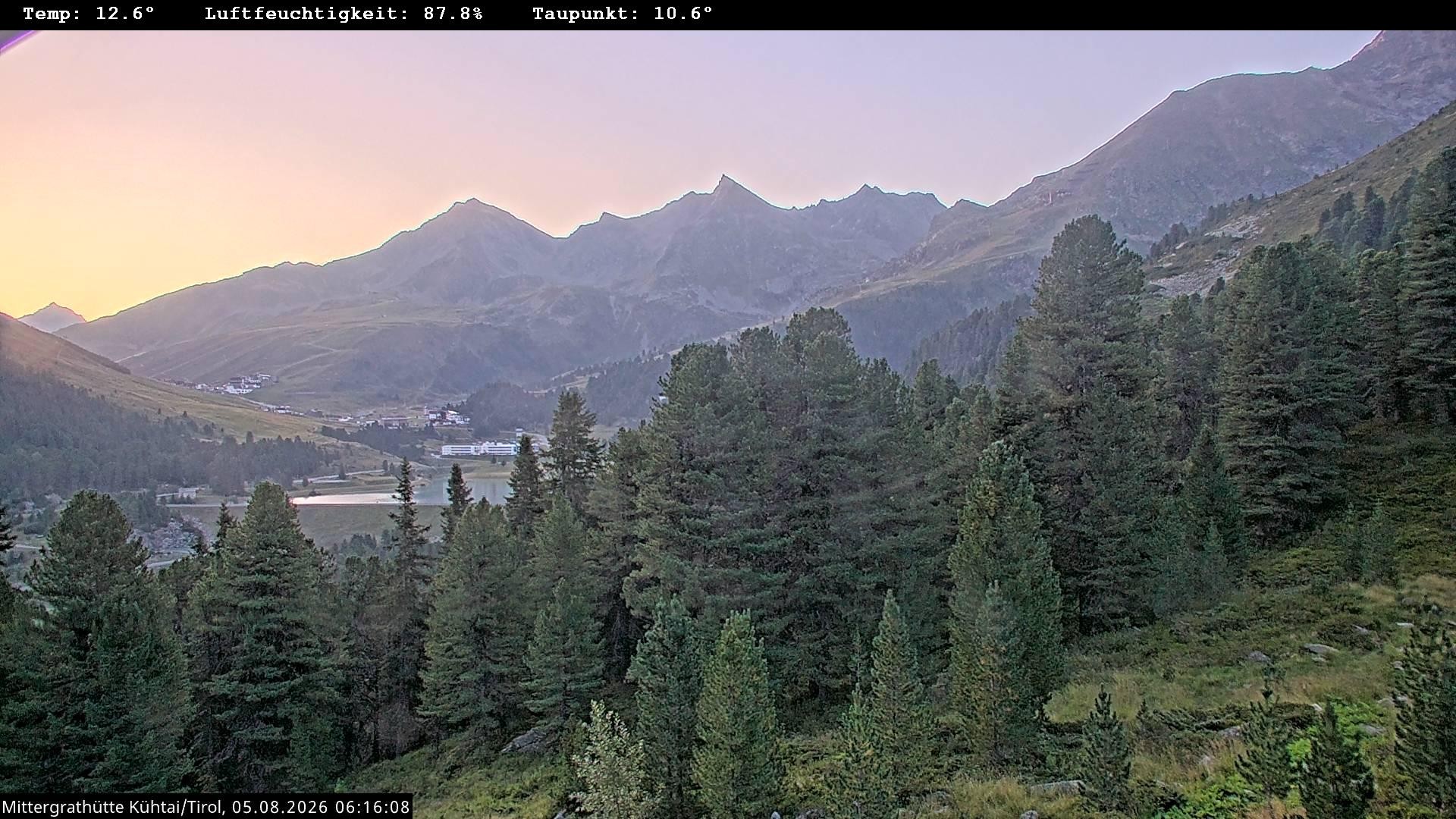 Archiv Foto Webcam Mittergrathütte in Tirol