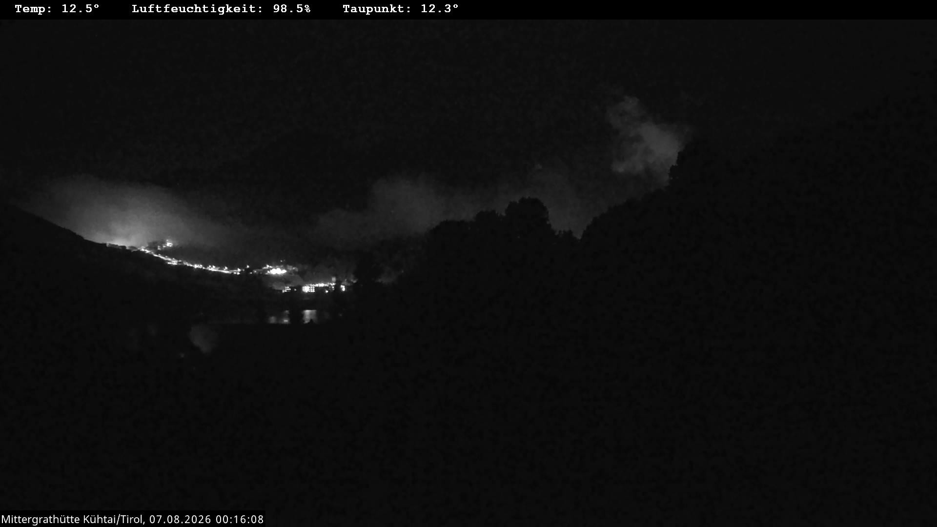 Archiv Foto Webcam Mittergrathütte in Tirol