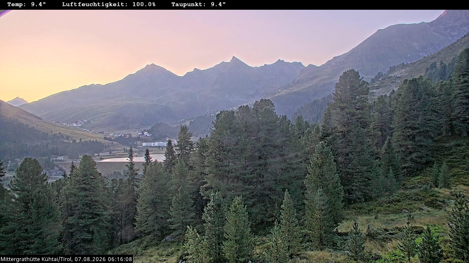 Archiv Foto Webcam Mittergrathütte in Tirol