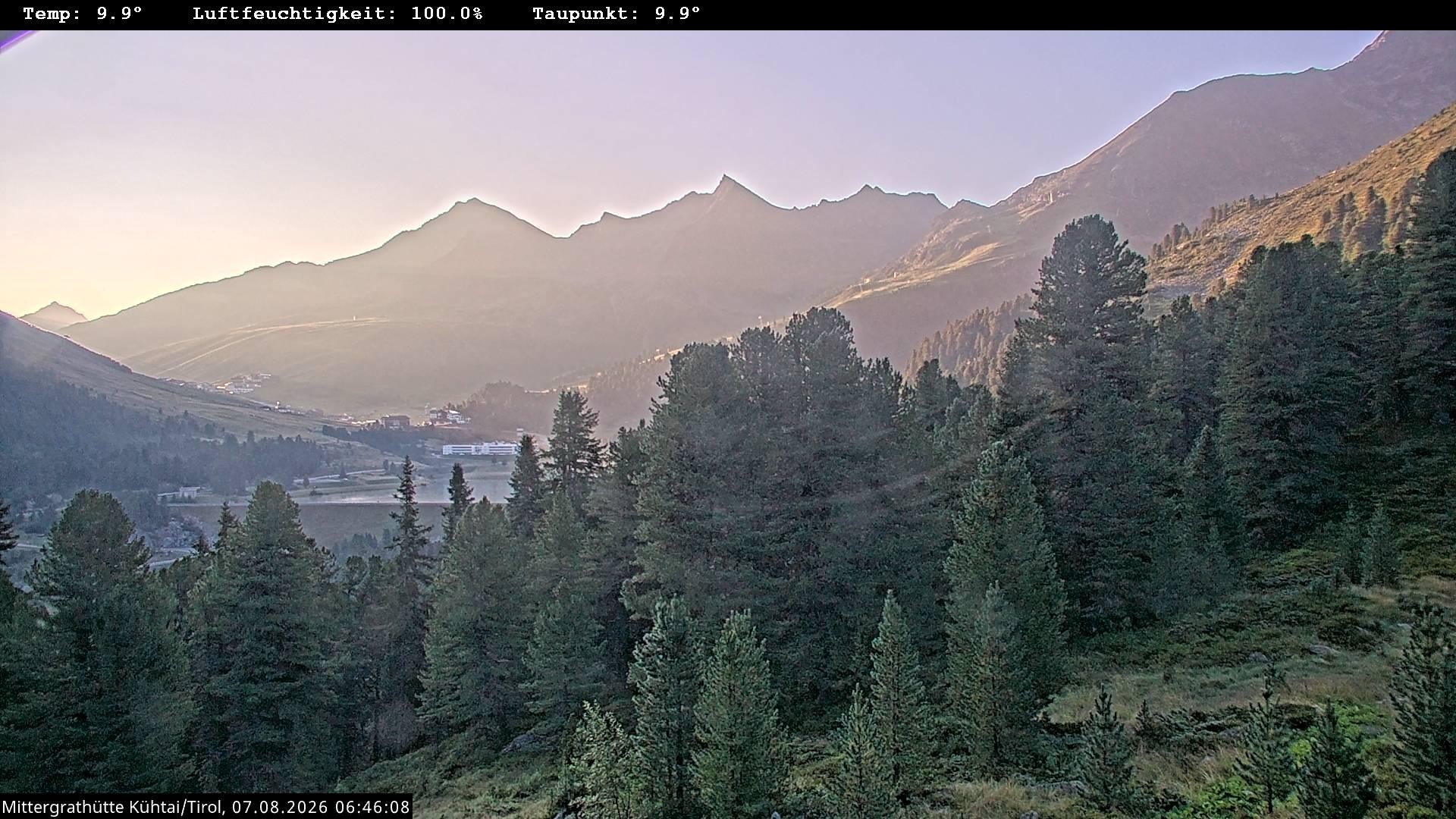 Archiv Foto Webcam Mittergrathütte in Tirol