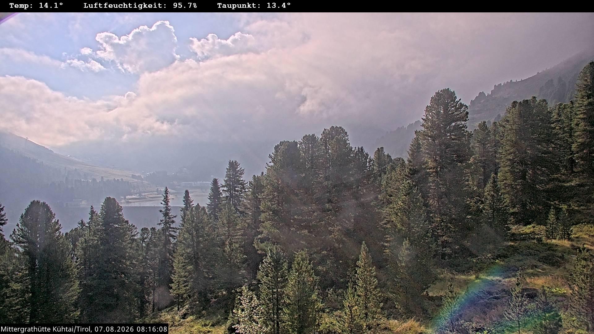 Archiv Foto Webcam Mittergrathütte in Tirol