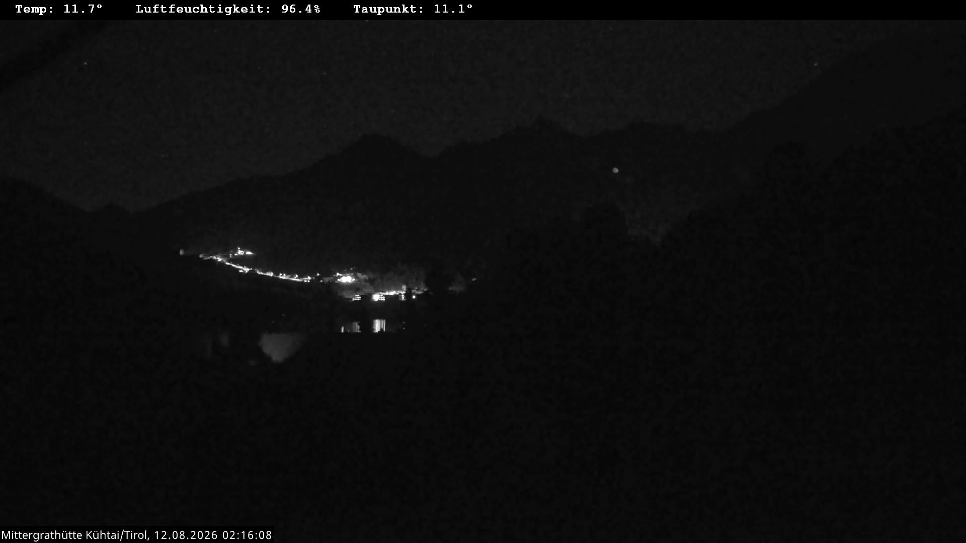 Archiv Foto Webcam Mittergrathütte in Tirol
