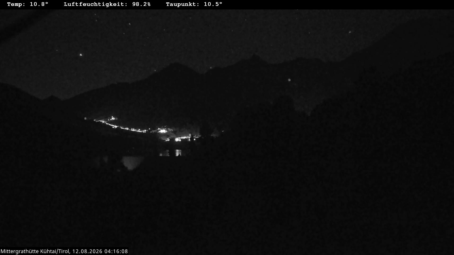Archiv Foto Webcam Mittergrathütte in Tirol