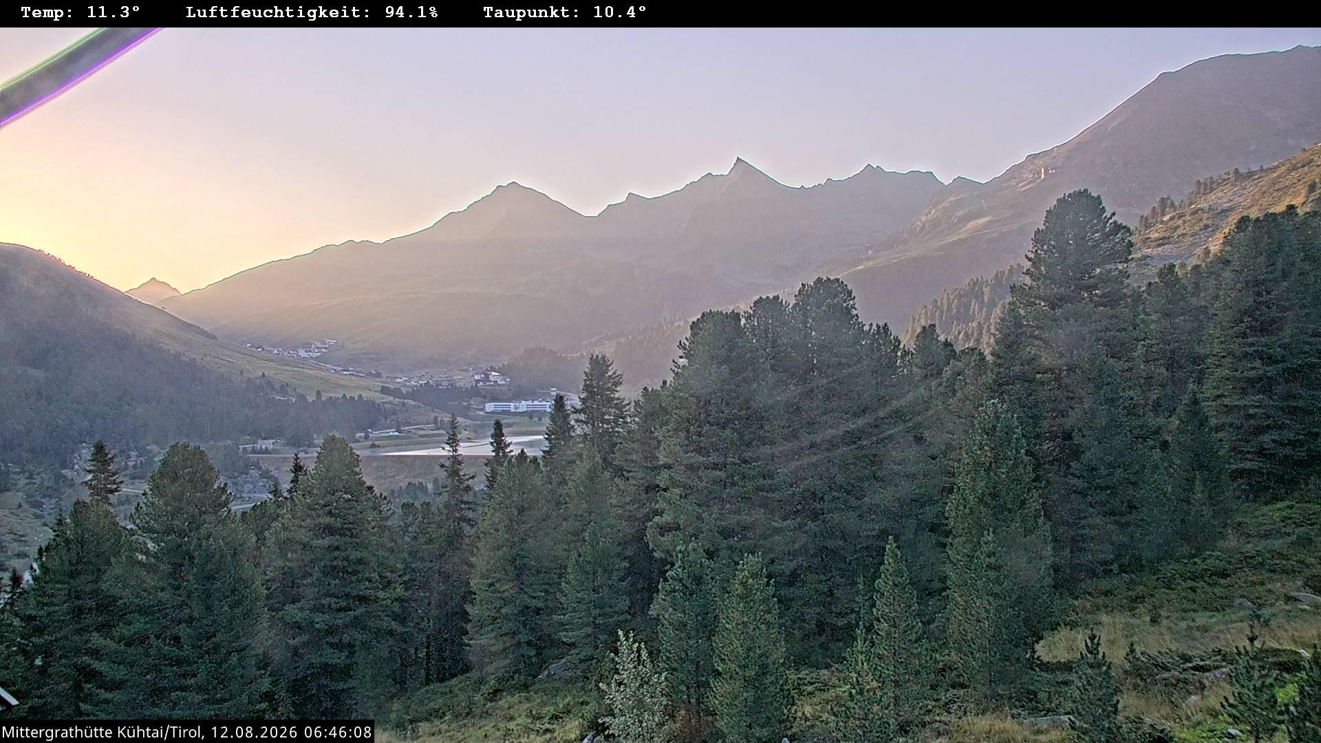 Archiv Foto Webcam Mittergrathütte in Tirol