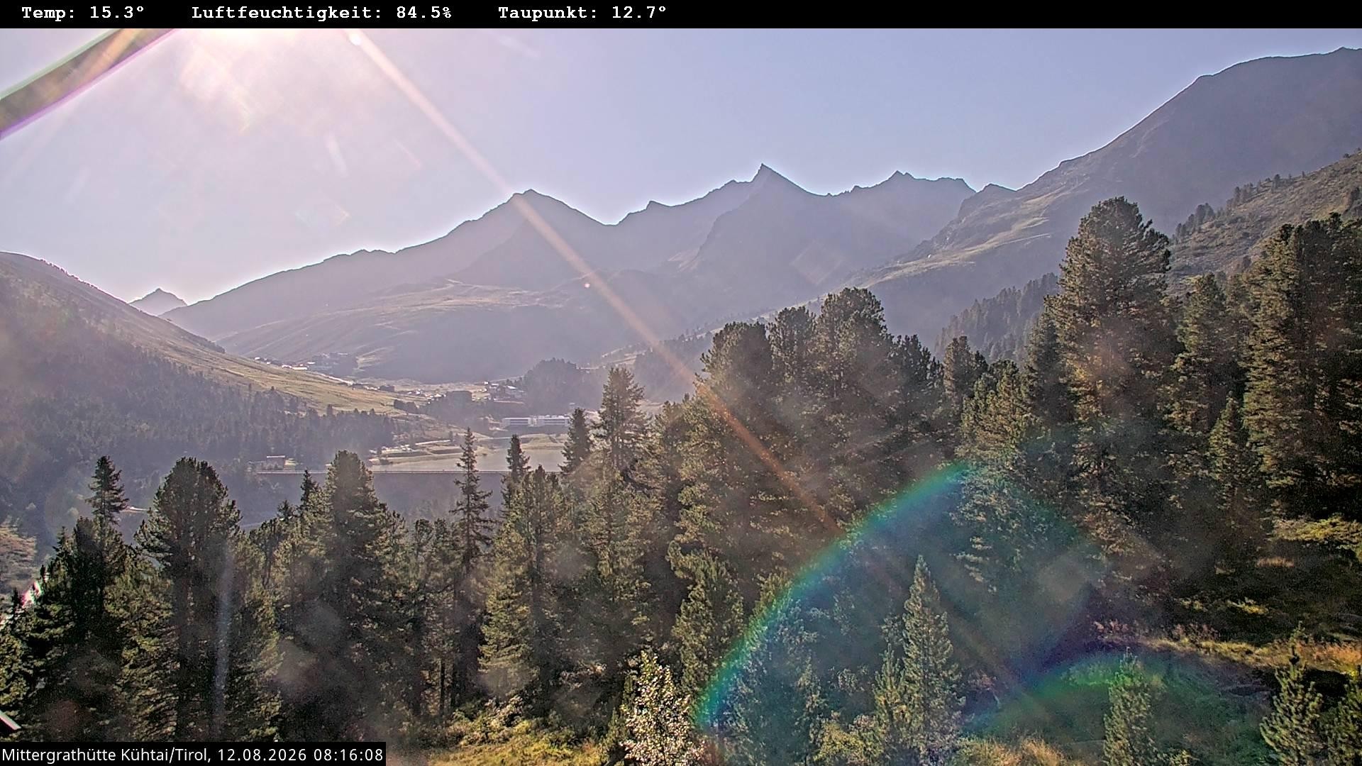 Archiv Foto Webcam Mittergrathütte in Tirol