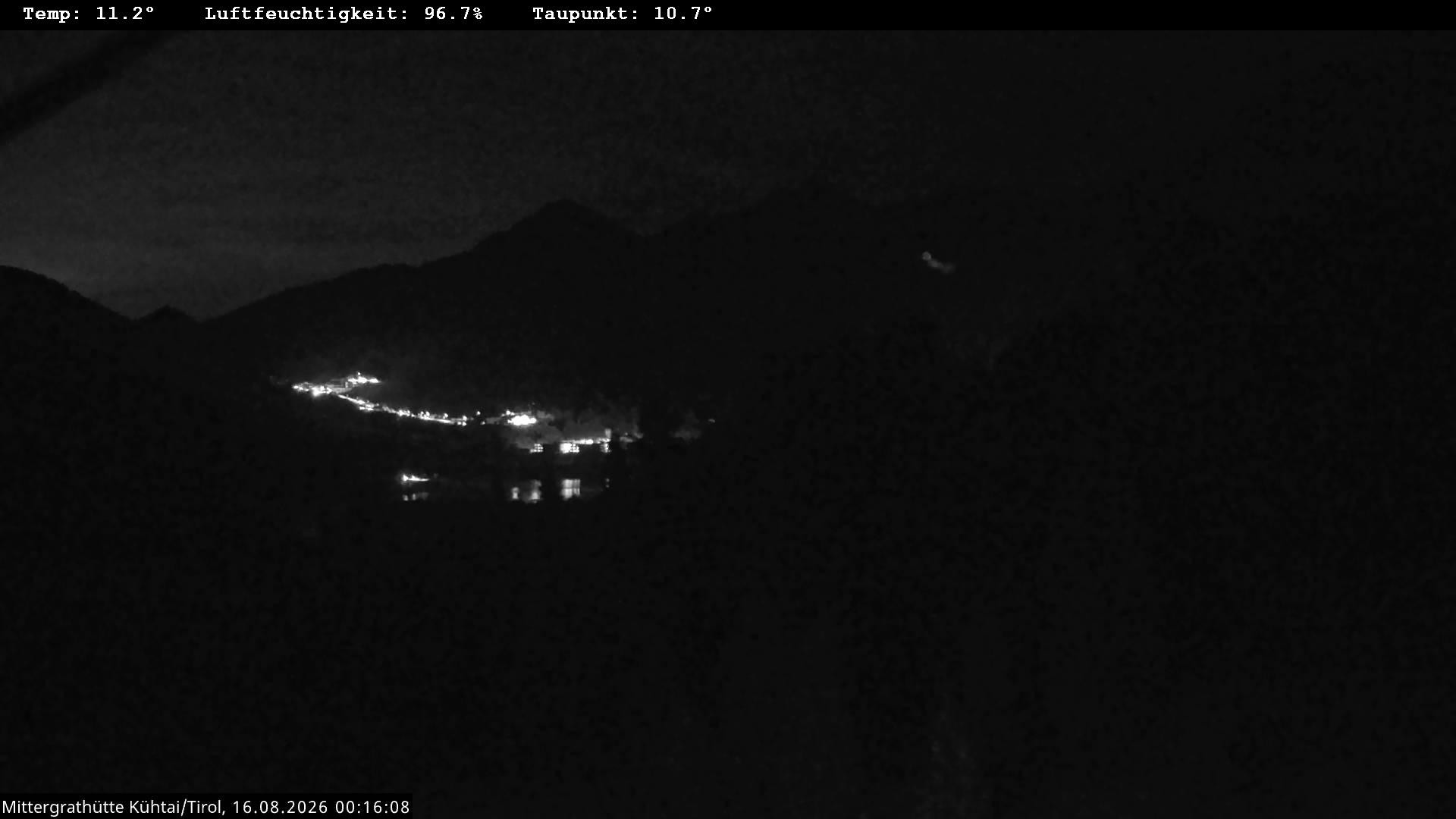 Archiv Foto Webcam Mittergrathütte in Tirol