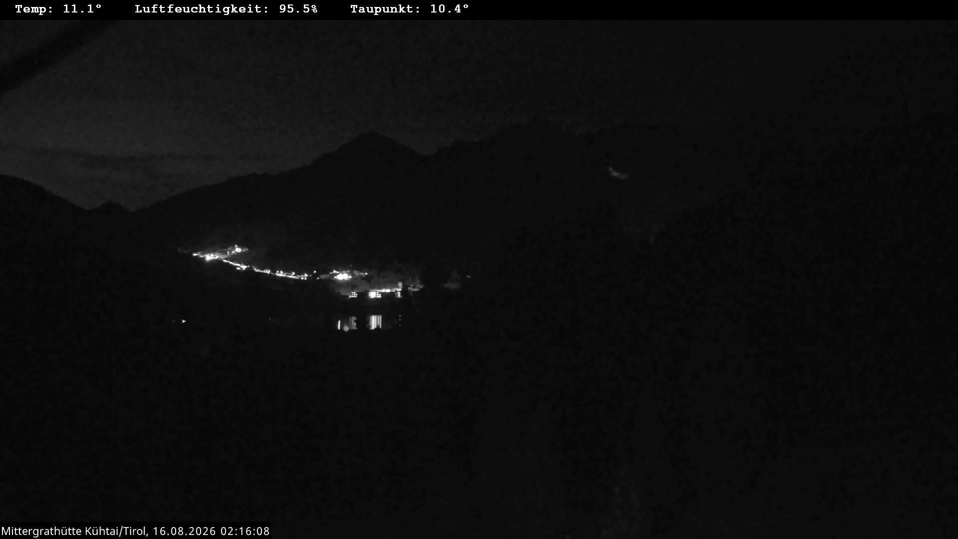 Archiv Foto Webcam Mittergrathütte in Tirol