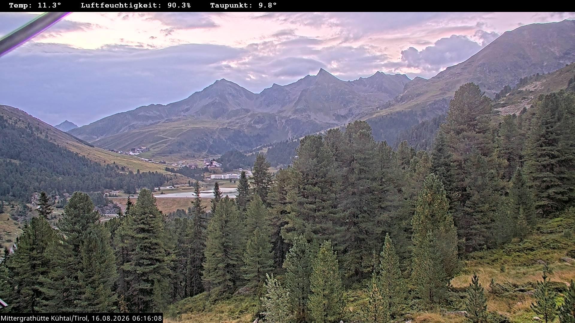 Archiv Foto Webcam Mittergrathütte in Tirol