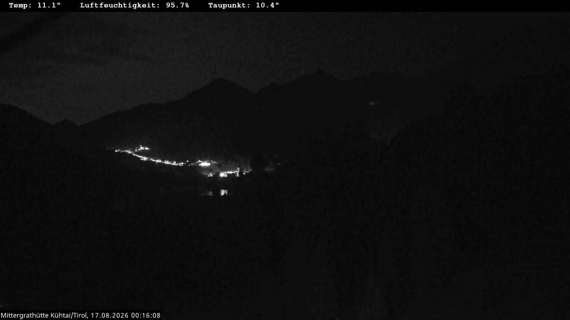 Archiv Foto Webcam Mittergrathütte in Tirol