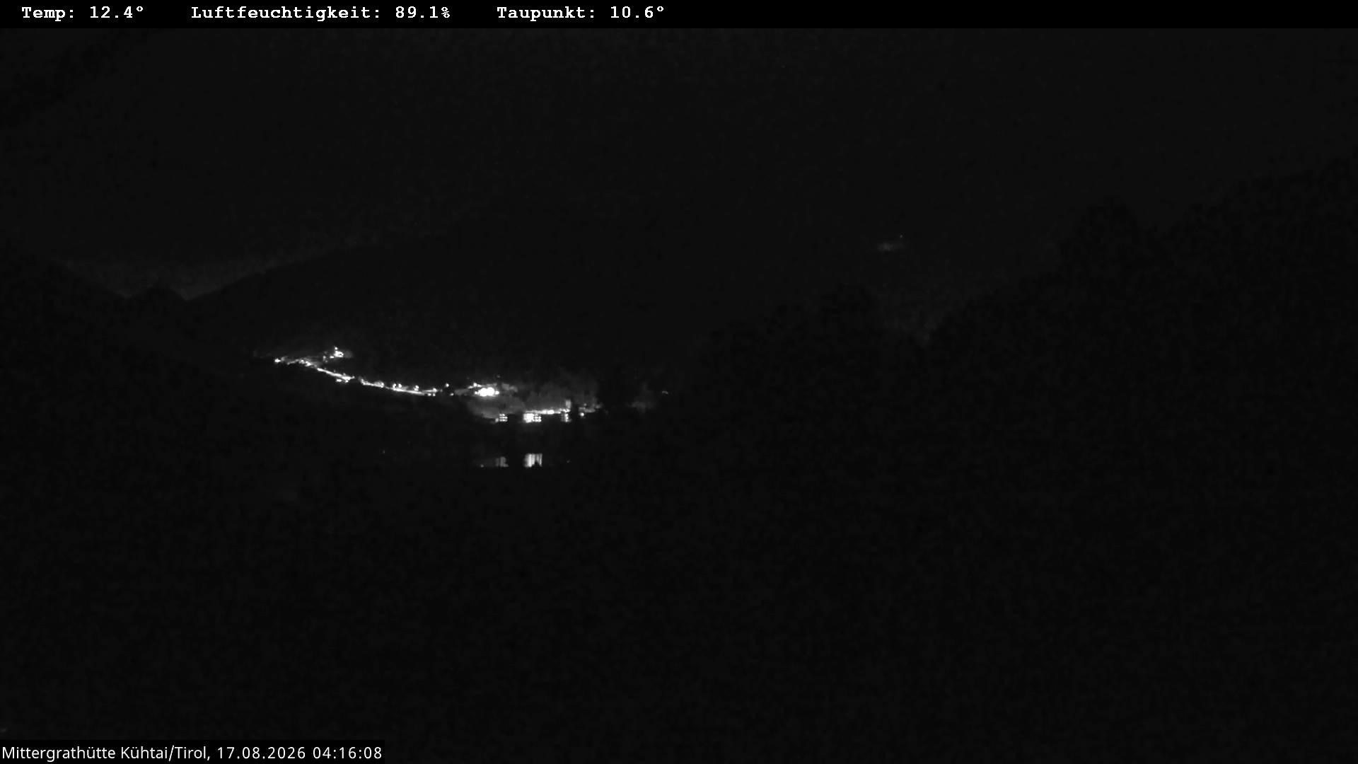 Archiv Foto Webcam Mittergrathütte in Tirol