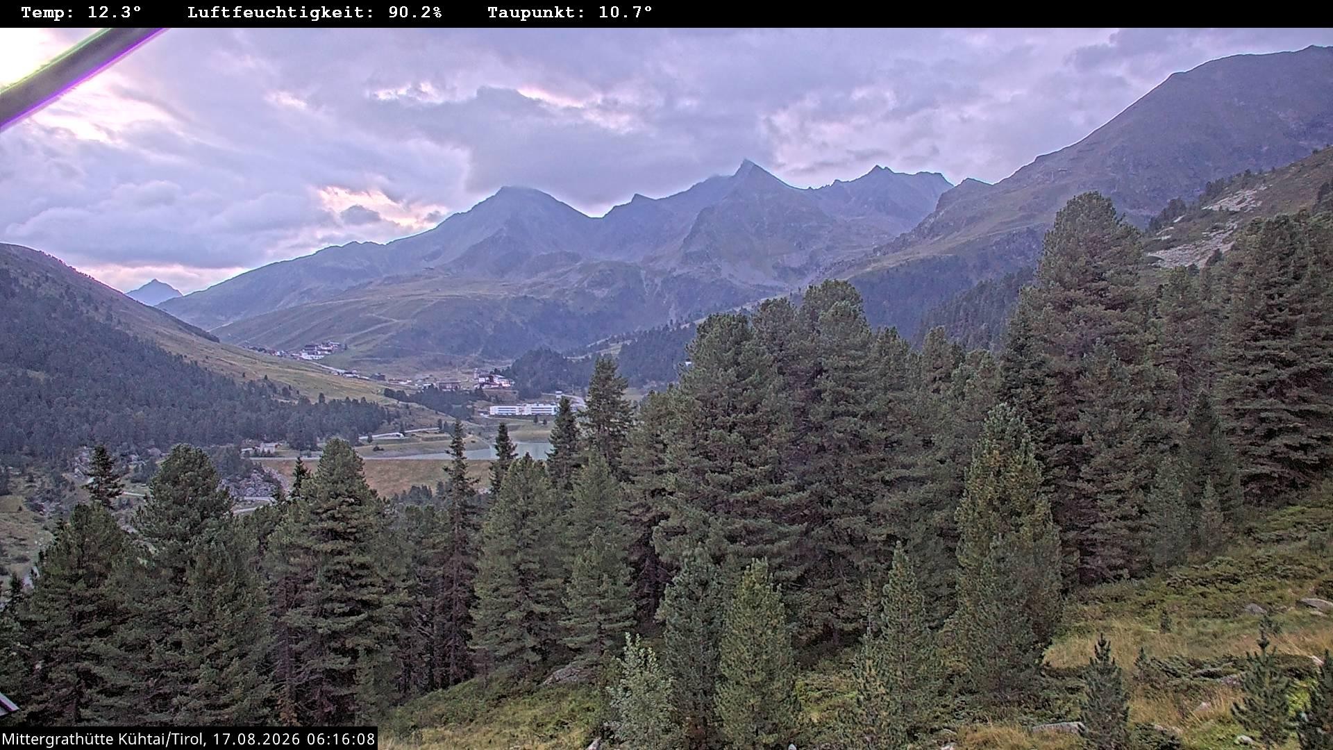 Archiv Foto Webcam Mittergrathütte in Tirol
