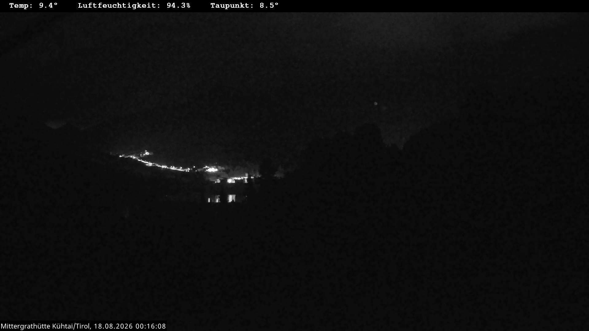 Archiv Foto Webcam Mittergrathütte in Tirol