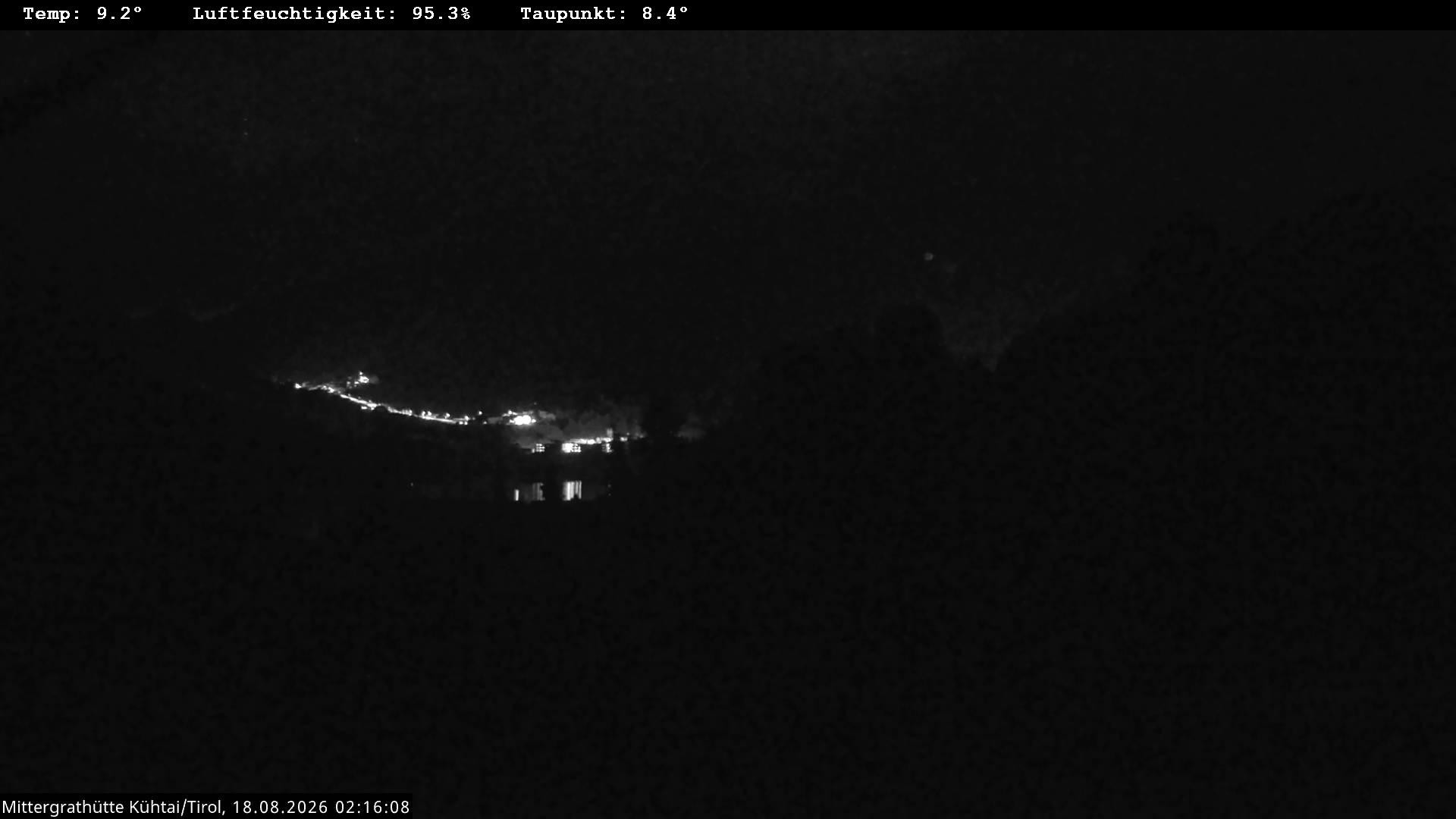 Archiv Foto Webcam Mittergrathütte in Tirol