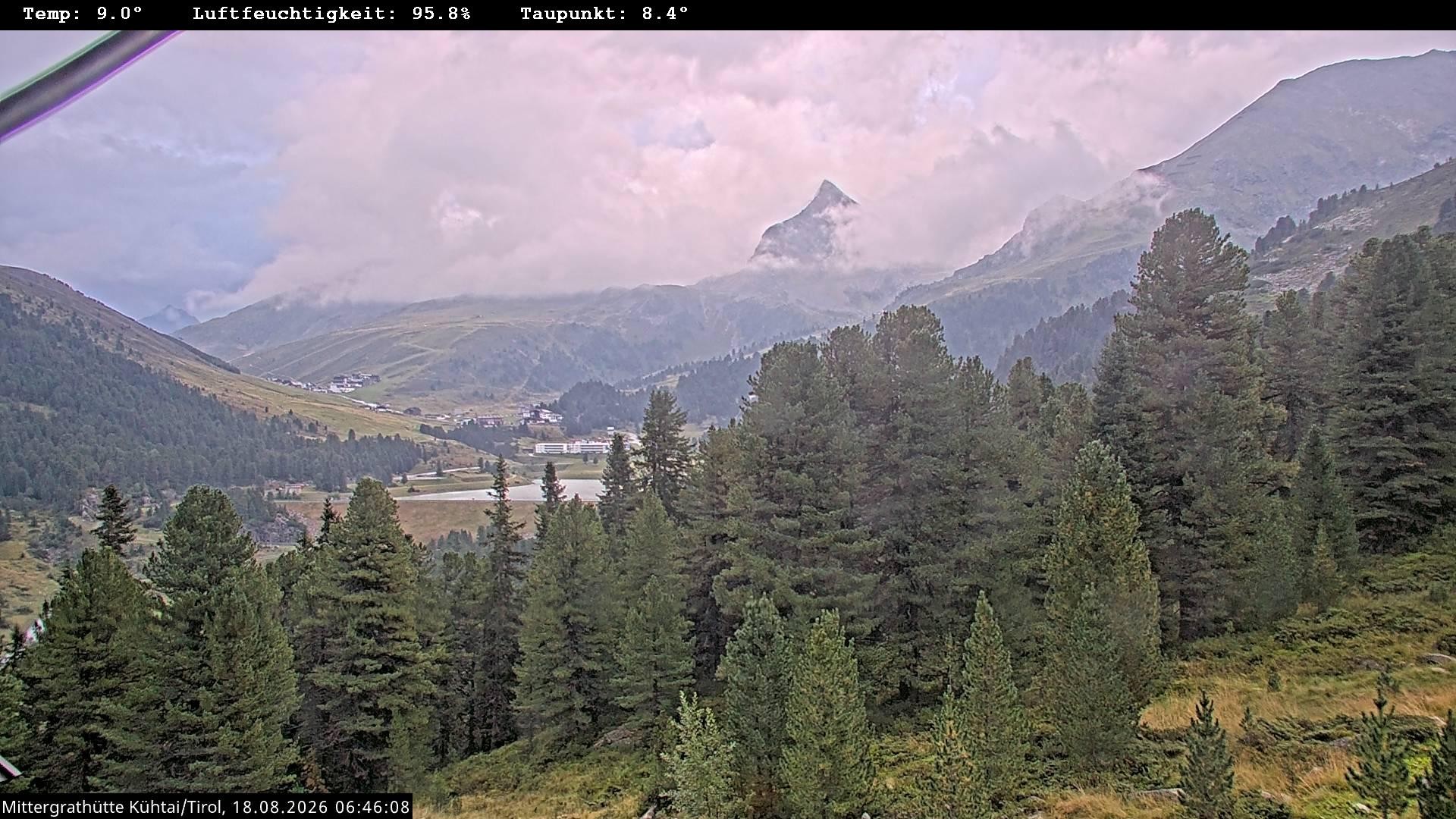 Archiv Foto Webcam Mittergrathütte in Tirol