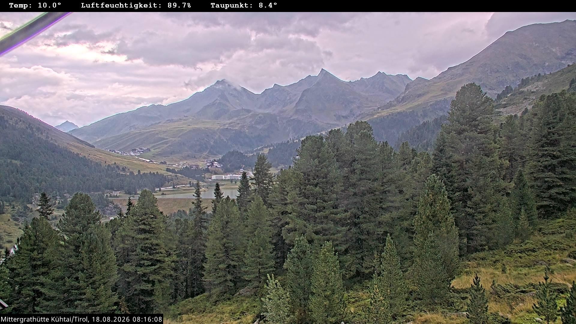 Archiv Foto Webcam Mittergrathütte in Tirol