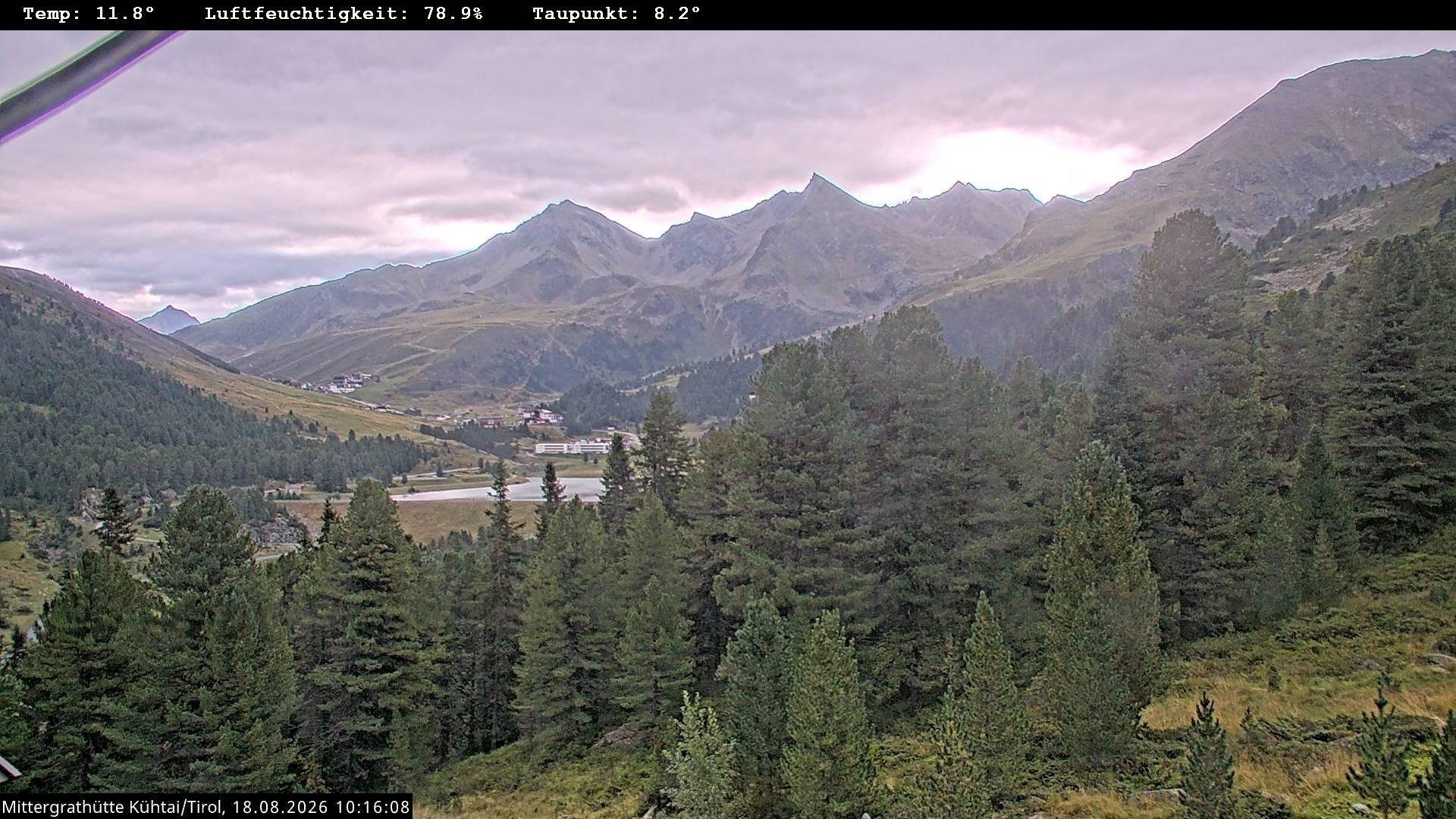Archiv Foto Webcam Mittergrathütte in Tirol