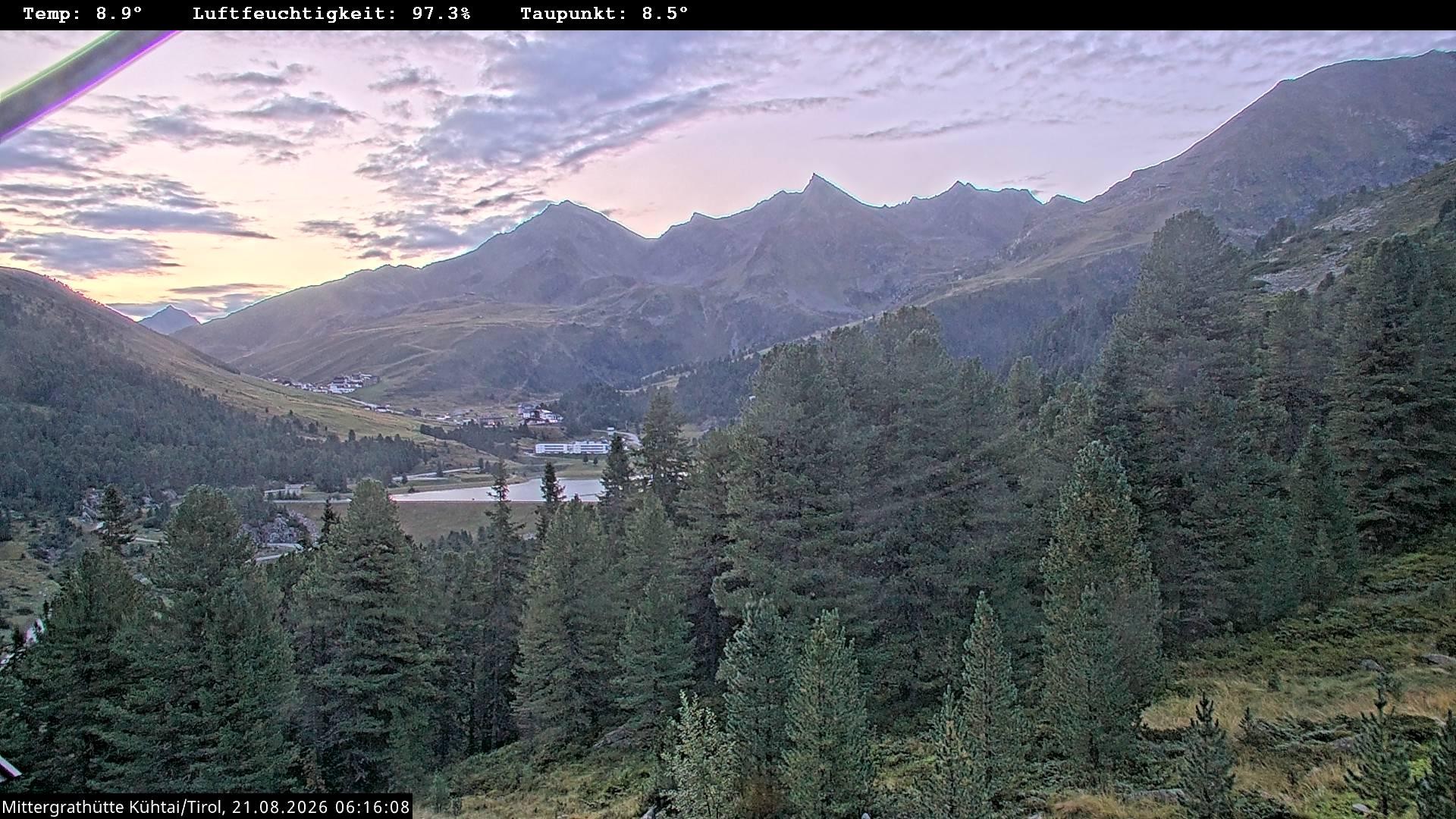 Archiv Foto Webcam Mittergrathütte in Tirol