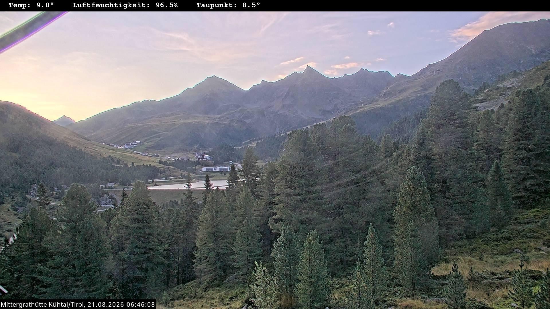 Archiv Foto Webcam Mittergrathütte in Tirol