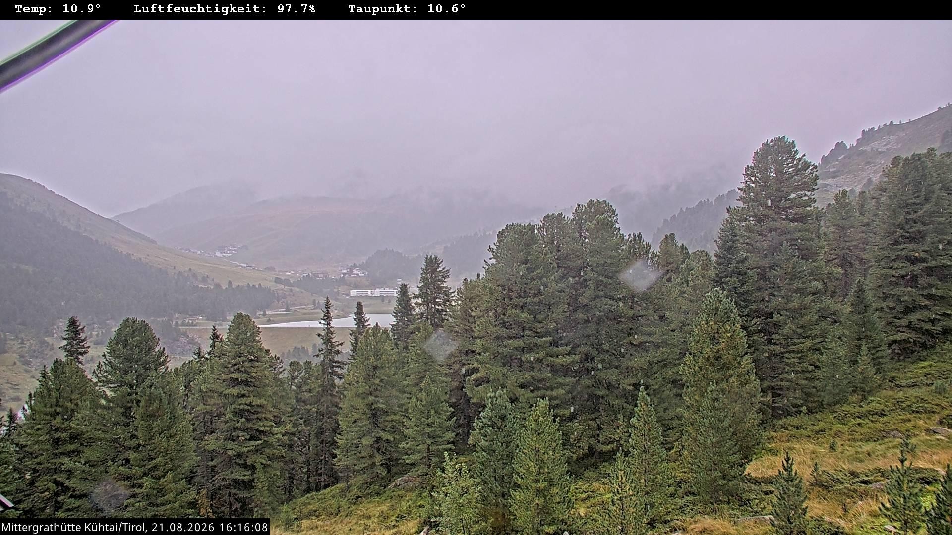 Archiv Foto Webcam Mittergrathütte in Tirol