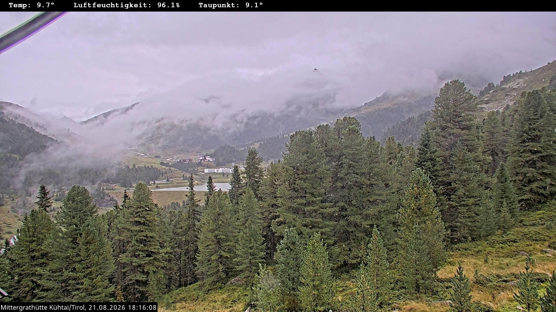 Archiv Foto Webcam Mittergrathütte in Tirol