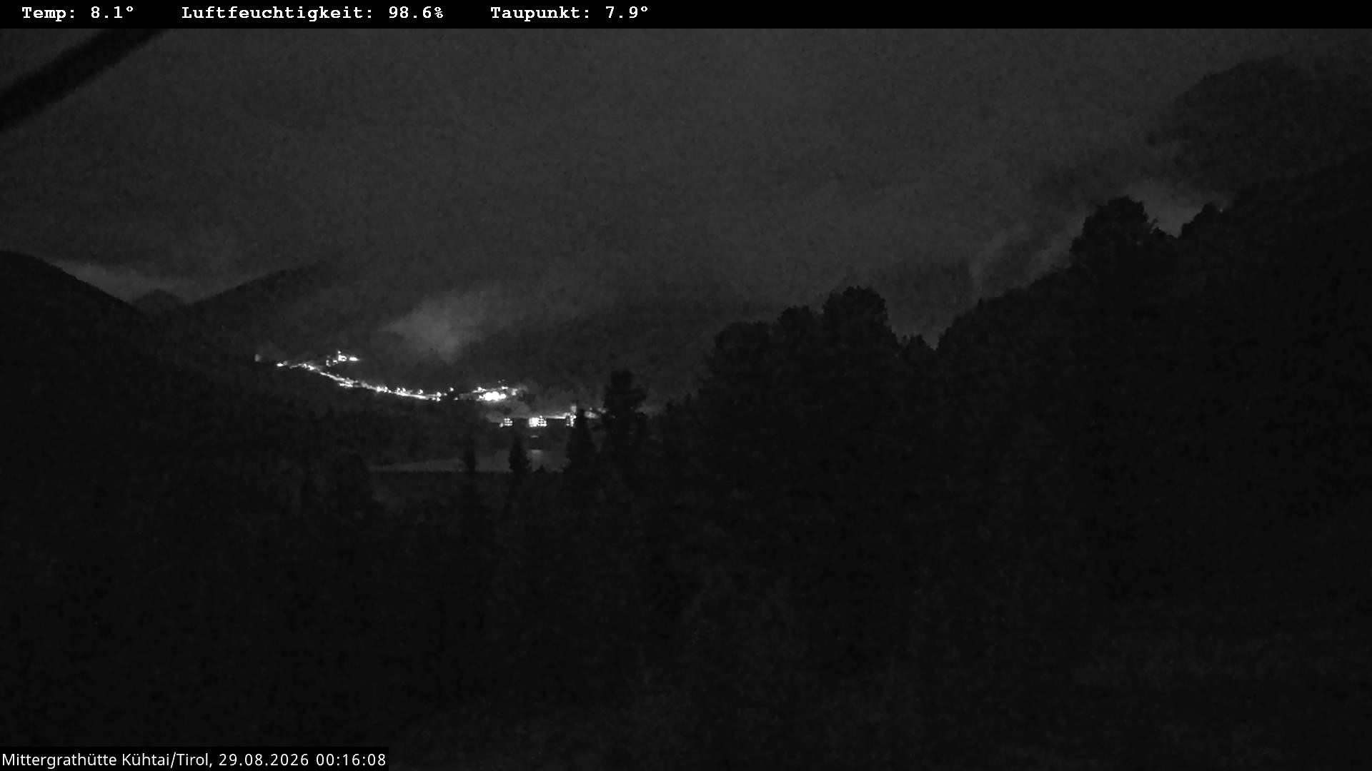 Archiv Foto Webcam Mittergrathütte in Tirol