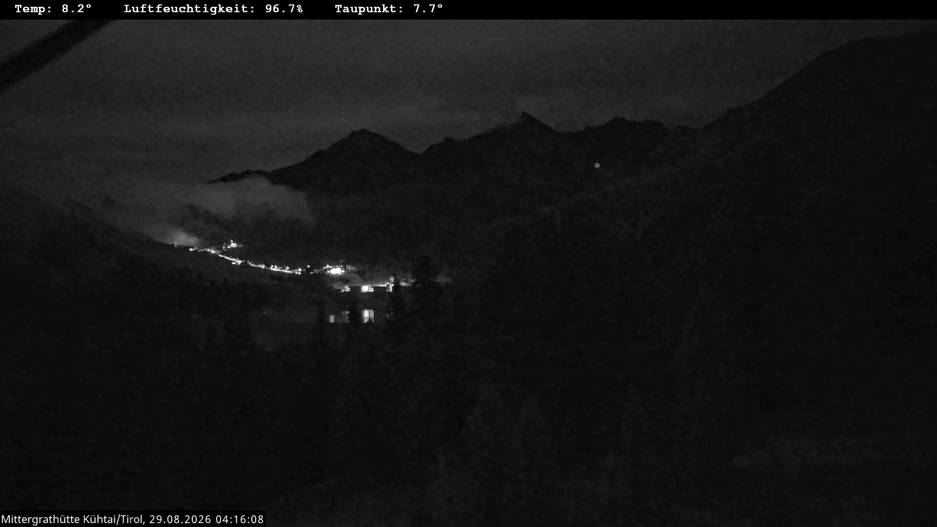Archiv Foto Webcam Mittergrathütte in Tirol