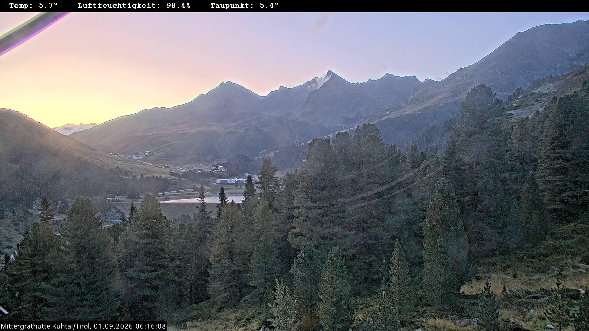 Archiv Foto Webcam Mittergrathütte in Tirol