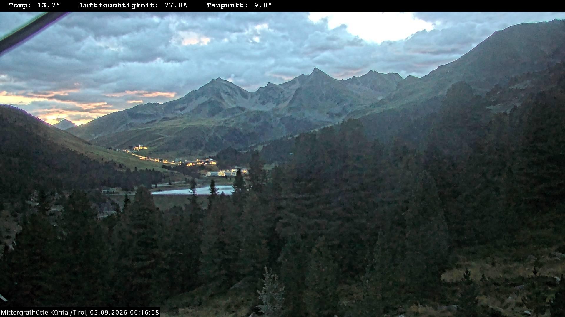 Archiv Foto Webcam Mittergrathütte in Tirol